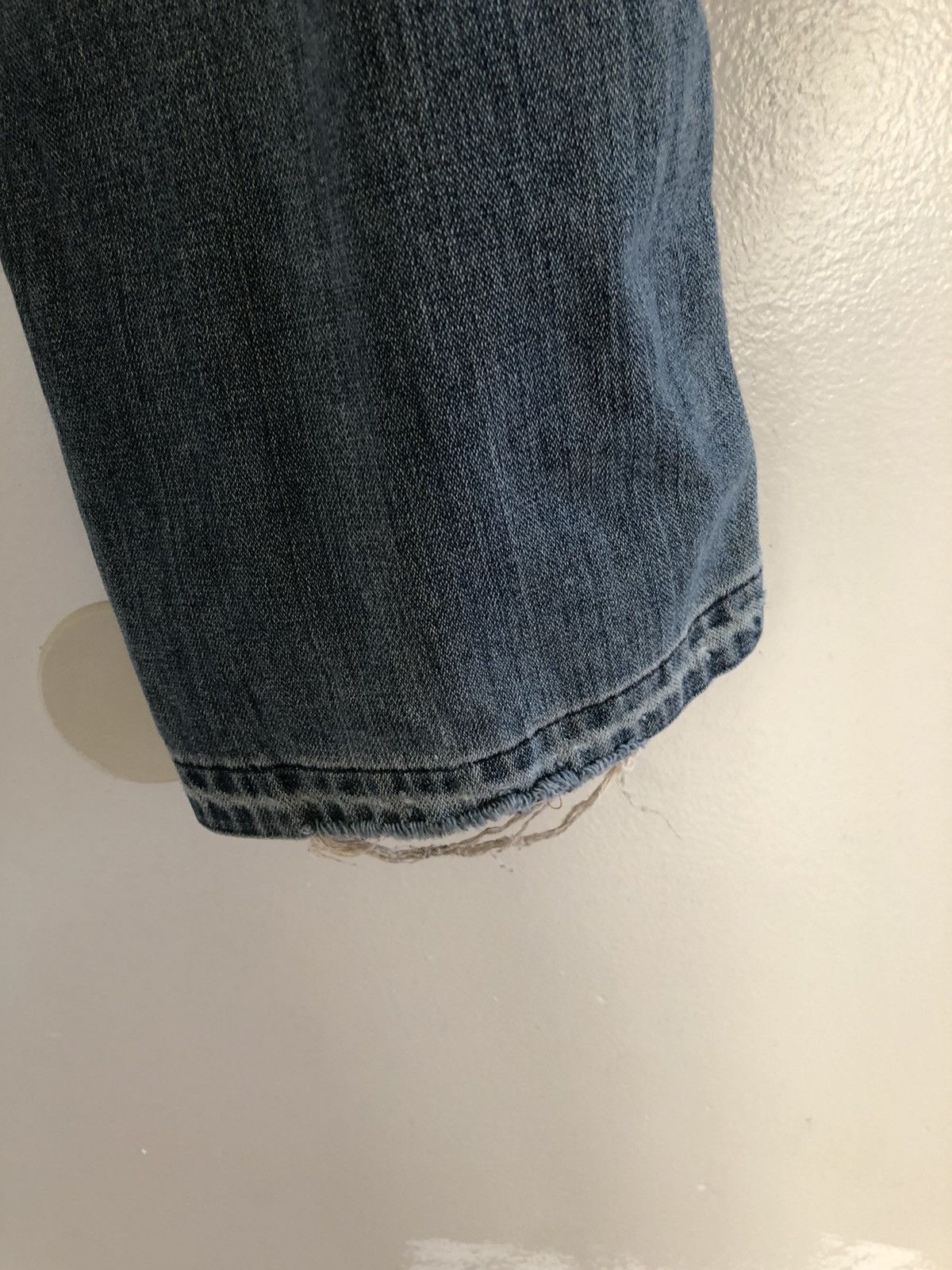 Lee 34x28 Vintage Lees Denim Ripped Distressed Jeans Lightwash Size US 34 / EU 50 - 12 Thumbnail