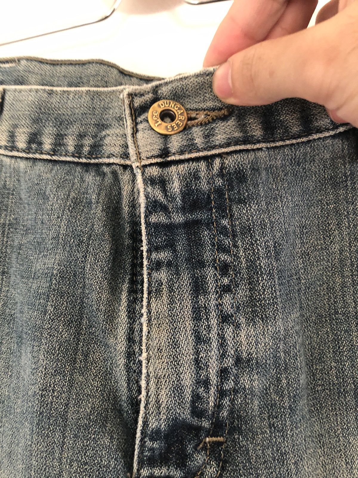 Lee 34x28 Vintage Lees Denim Ripped Distressed Jeans Lightwash Size US 34 / EU 50 - 4 Thumbnail