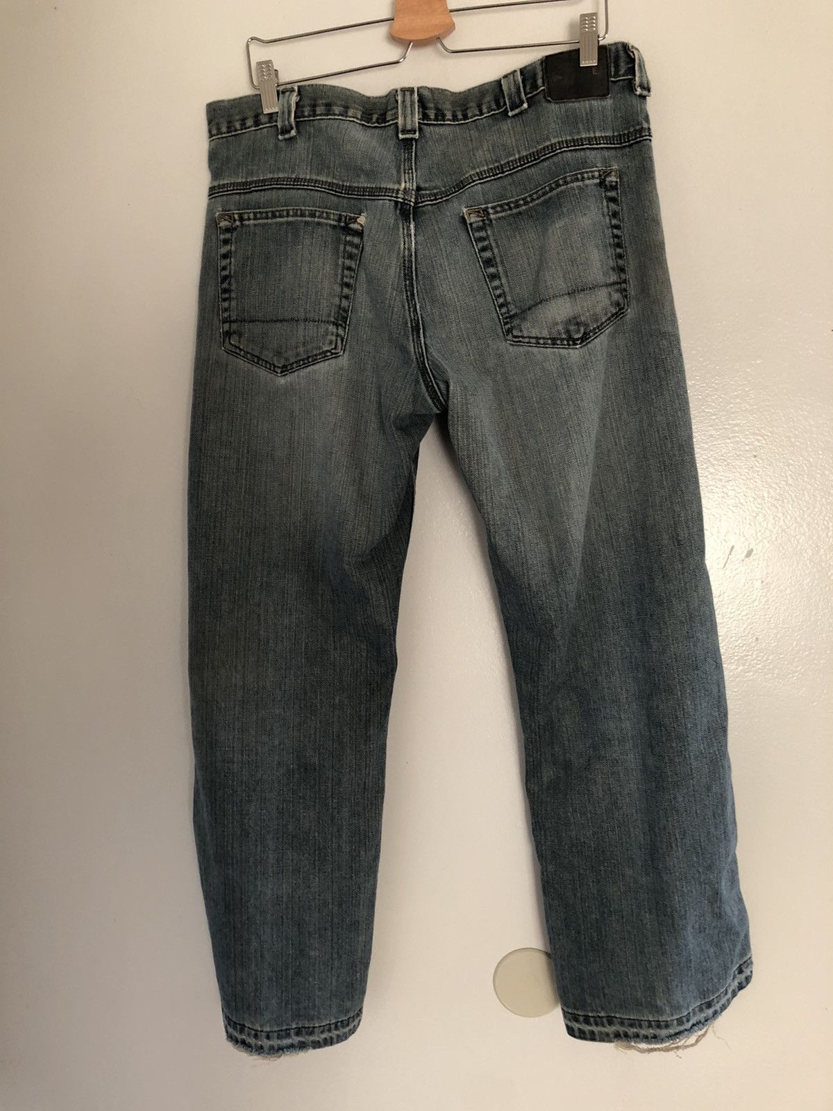 Lee 34x28 Vintage Lees Denim Ripped Distressed Jeans Lightwash Size US 34 / EU 50 - 10 Thumbnail