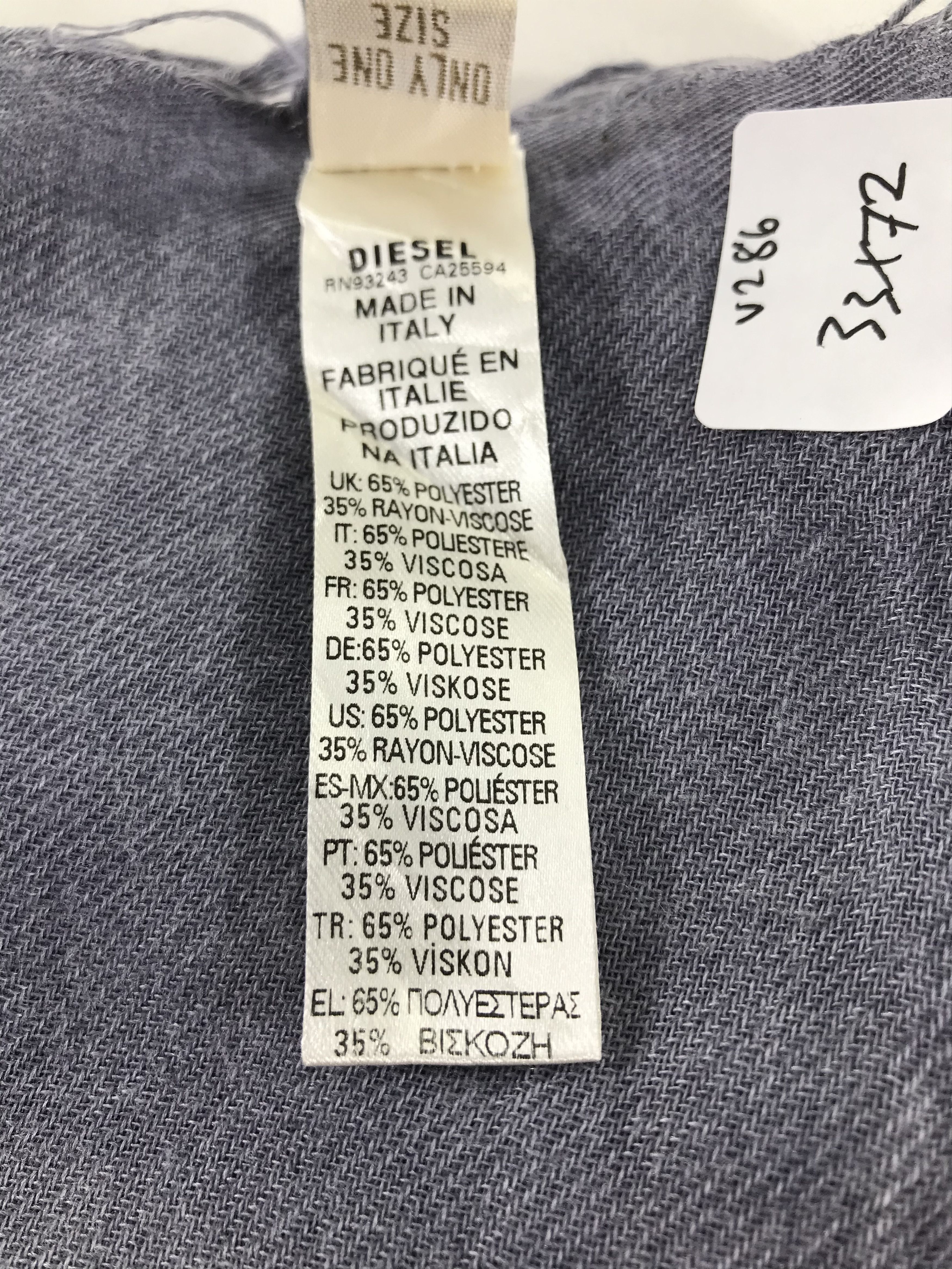 Diesel Diesel Scarf Shawl Muffler Wrap Mantilla Babushka V286 Size ONE SIZE - 6 Thumbnail