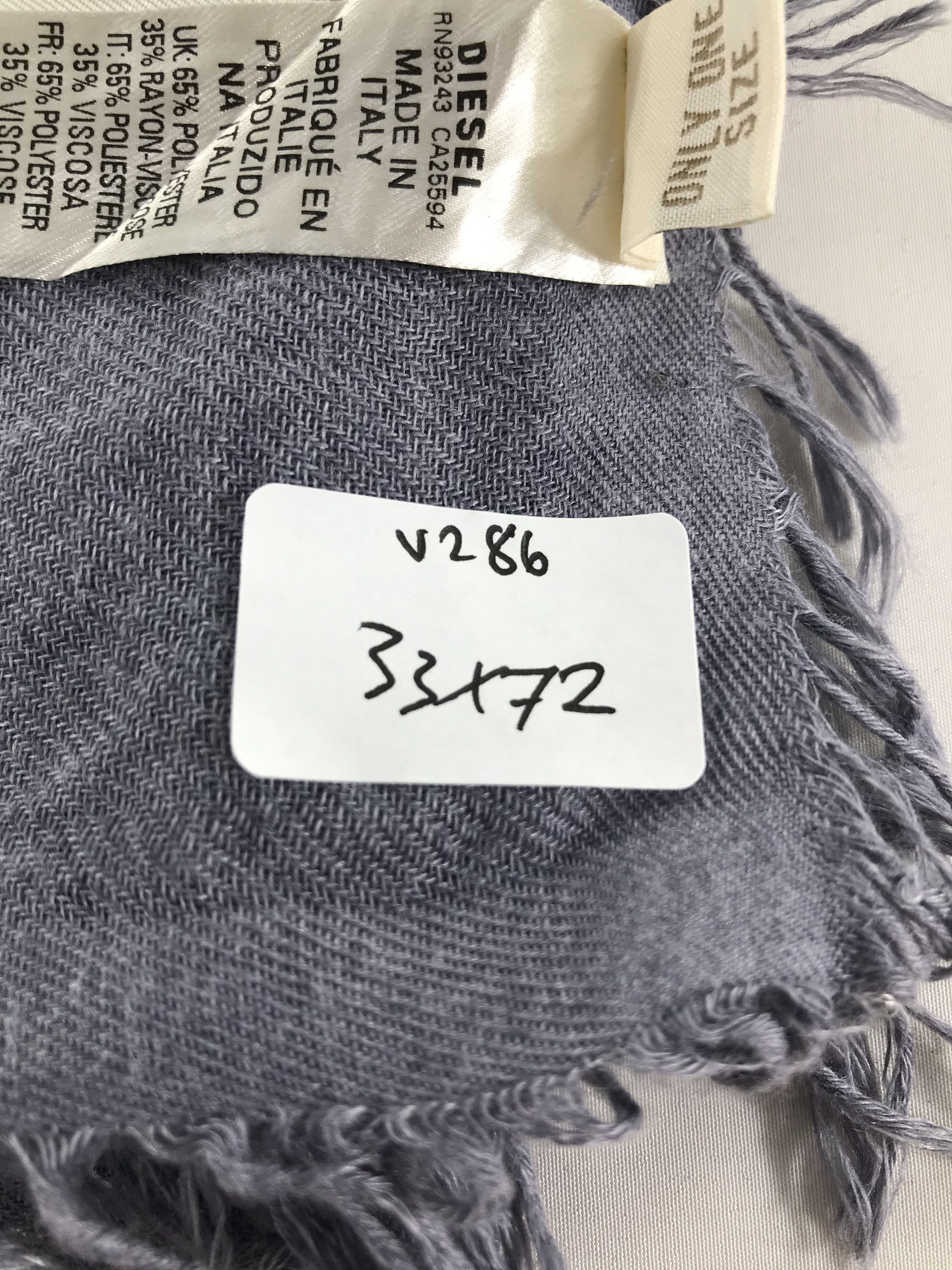 Diesel Diesel Scarf Shawl Muffler Wrap Mantilla Babushka V286 Size ONE SIZE - 9 Thumbnail