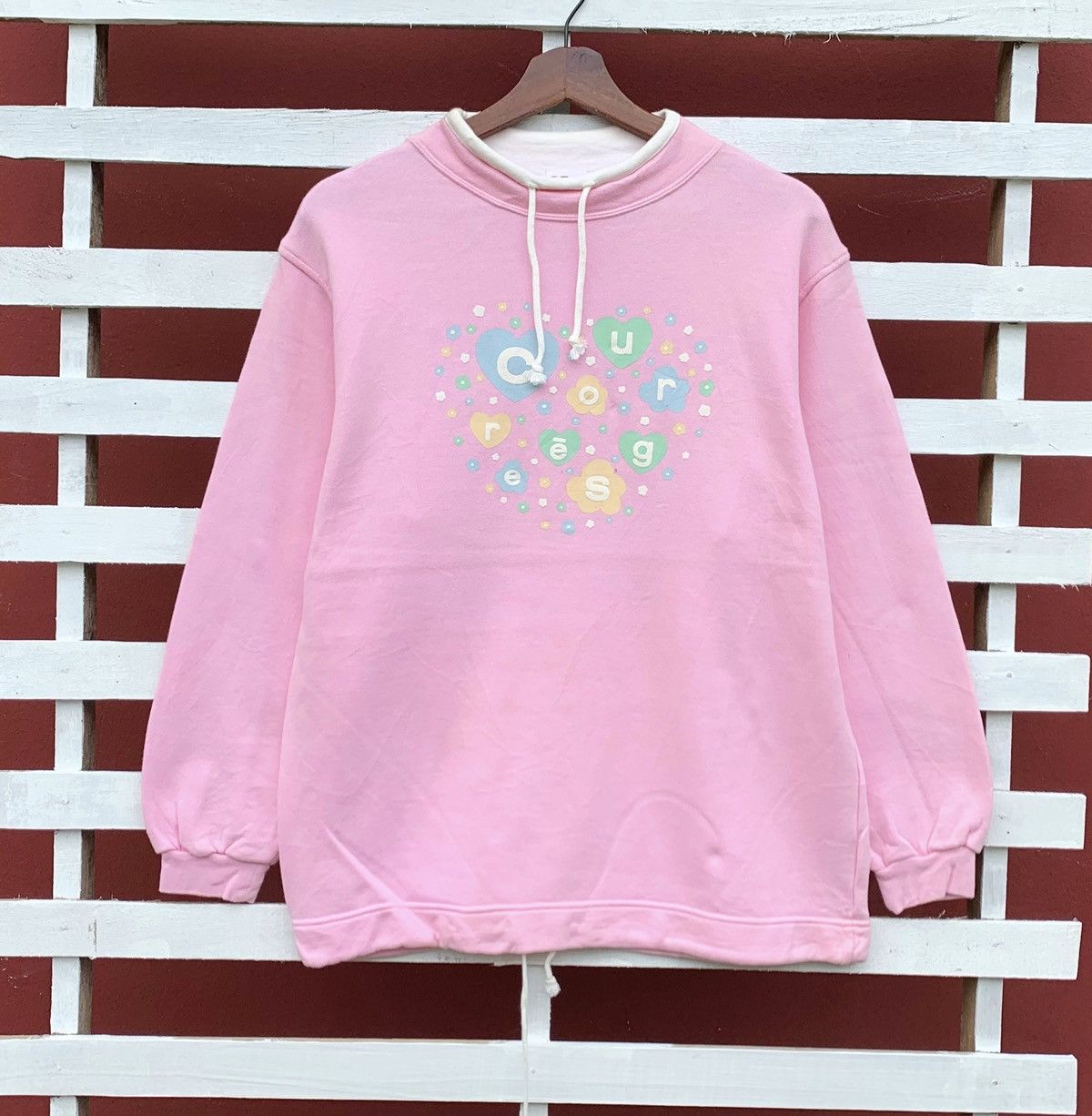 Courreges Nice! Courreges Love Logo Sweatshirt Size S / US 4 / IT 40 - 1 Thumbnail