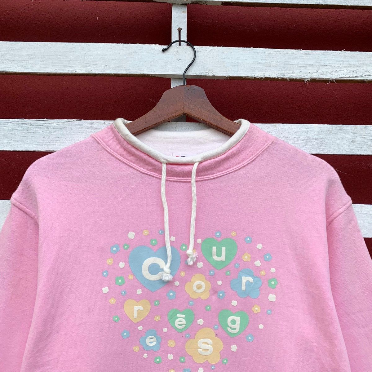 Courreges Nice! Courreges Love Logo Sweatshirt Size S / US 4 / IT 40 - 3 Thumbnail