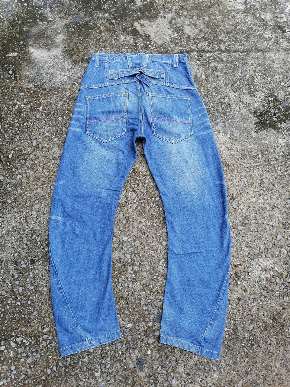 Beams Plus × Japanese Brand Beams Buckle Denim Jeans Size US 31 - 2 Thumbnail