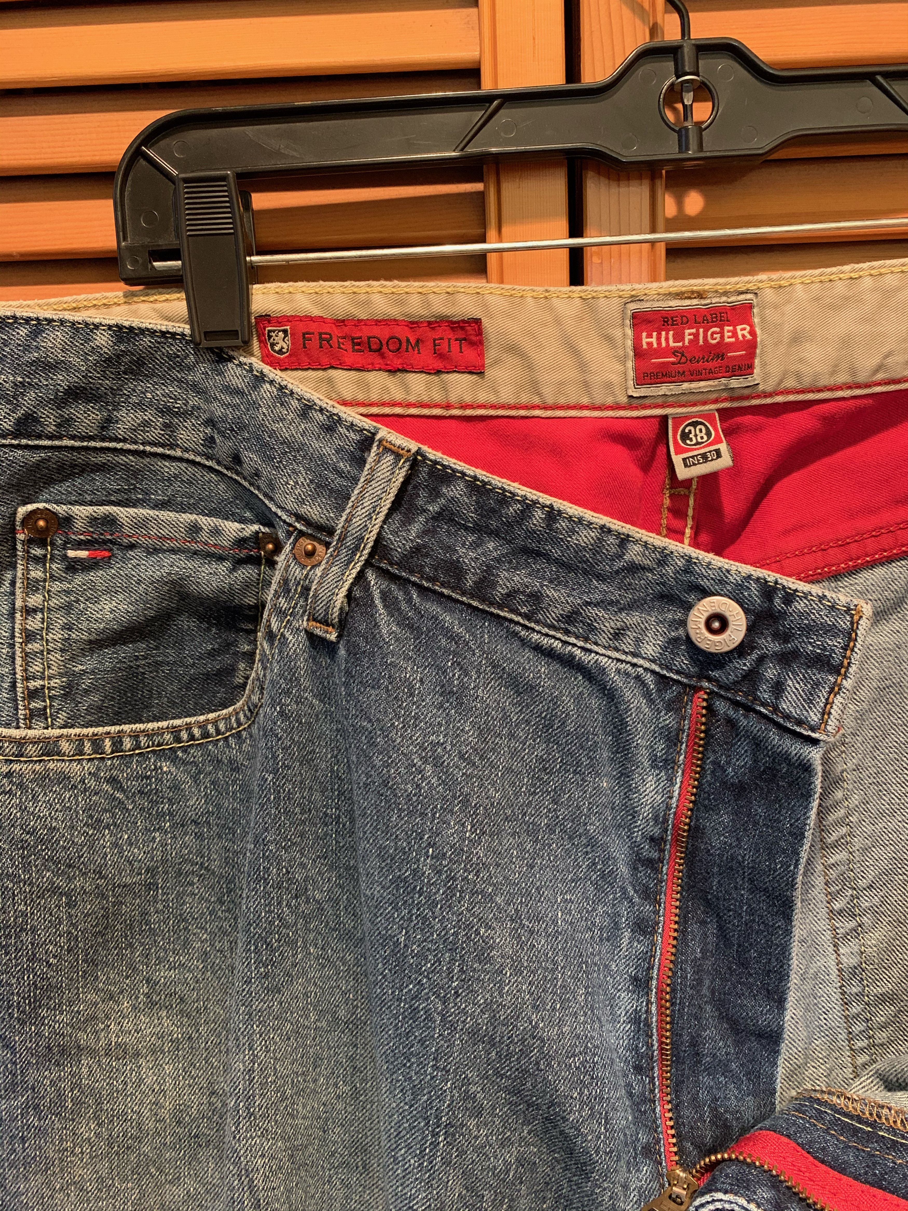 Tommy Hilfiger × Tommy Jeans × Vintage **Distressed Red Label TOMMY HILFIGER Denim** Size US 38 / EU 54 - 2 Thumbnail