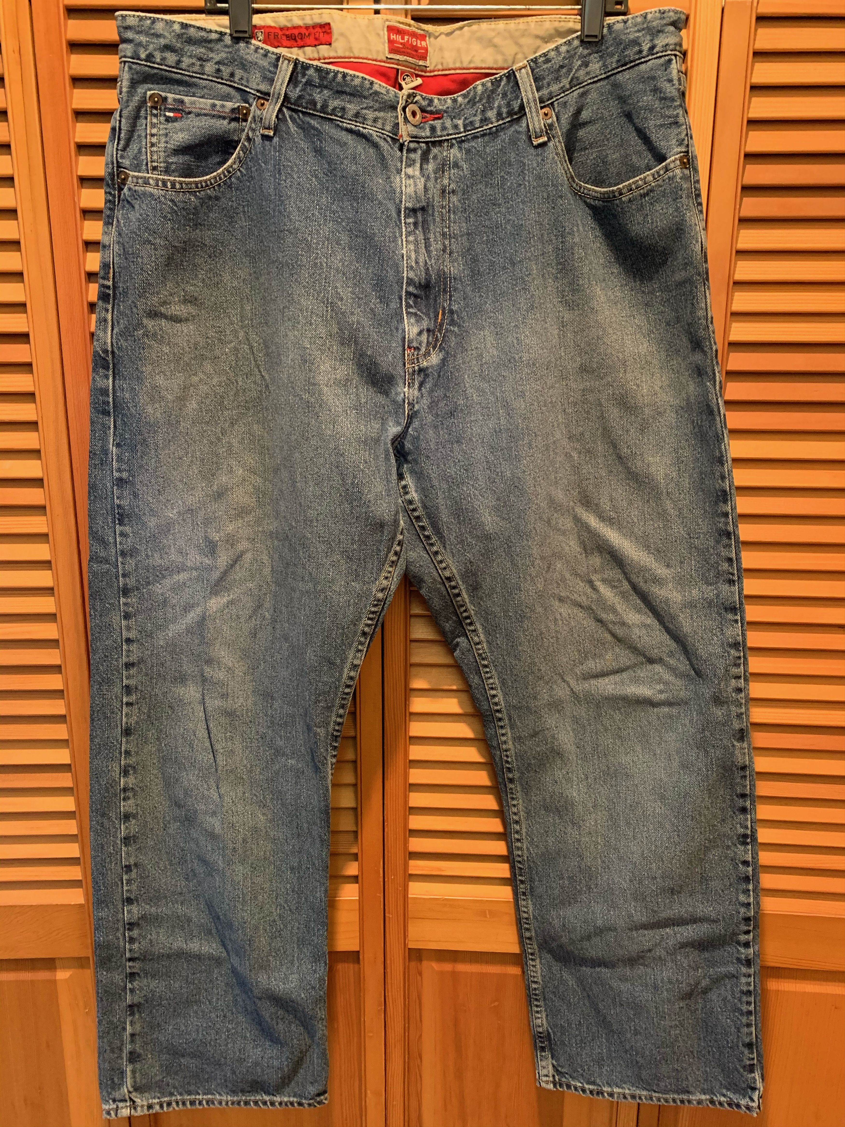 Tommy Hilfiger × Tommy Jeans × Vintage **Distressed Red Label TOMMY HILFIGER Denim** Size US 38 / EU 54 - 1 Thumbnail