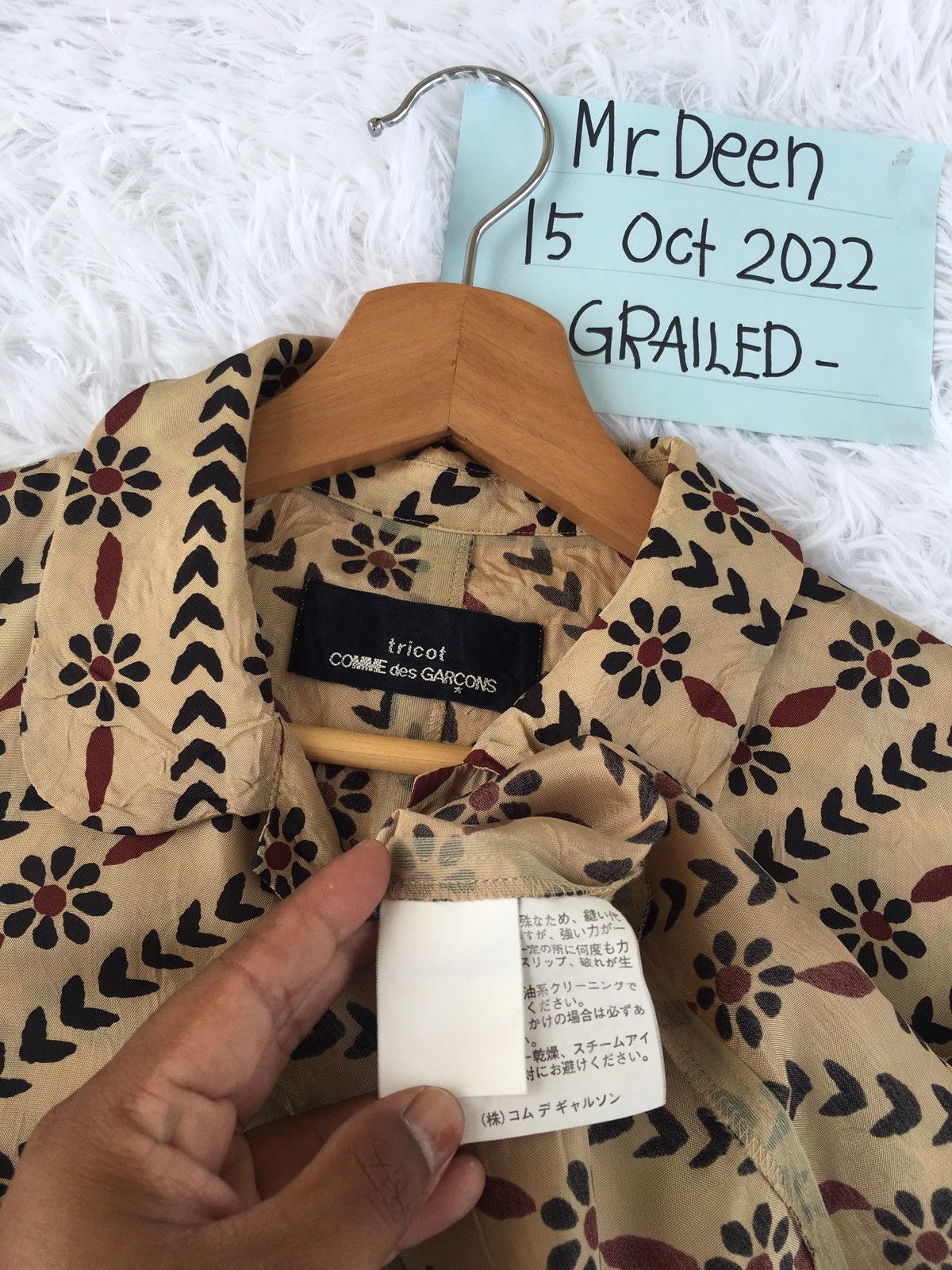 Comme des Garcons Rare Vintage CDG Comme Des Garcons Tricot Florals Shirt Size S / US 4 / IT 40 - 8 Thumbnail