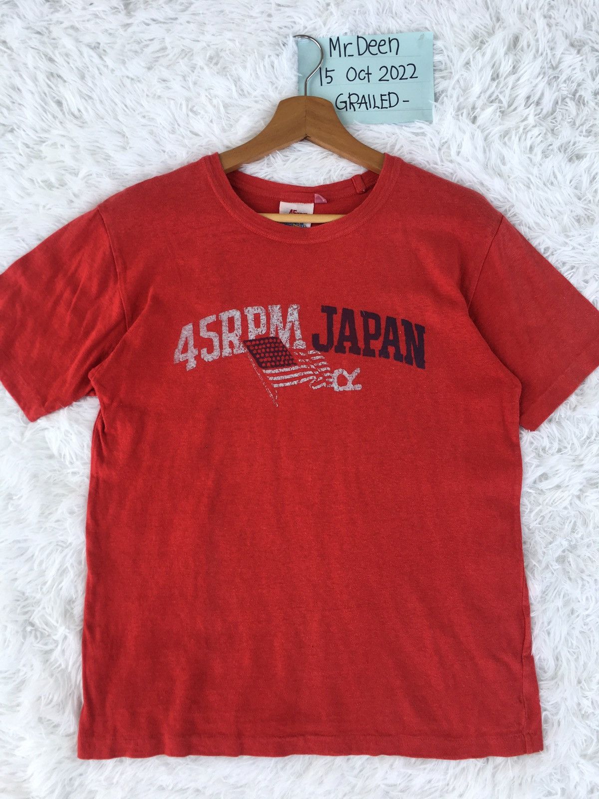 45rpm Rare Vintage 45rpm Japanese Brand Spellout Tshirt Size US M / EU 48-50 / 2 - 5 Thumbnail