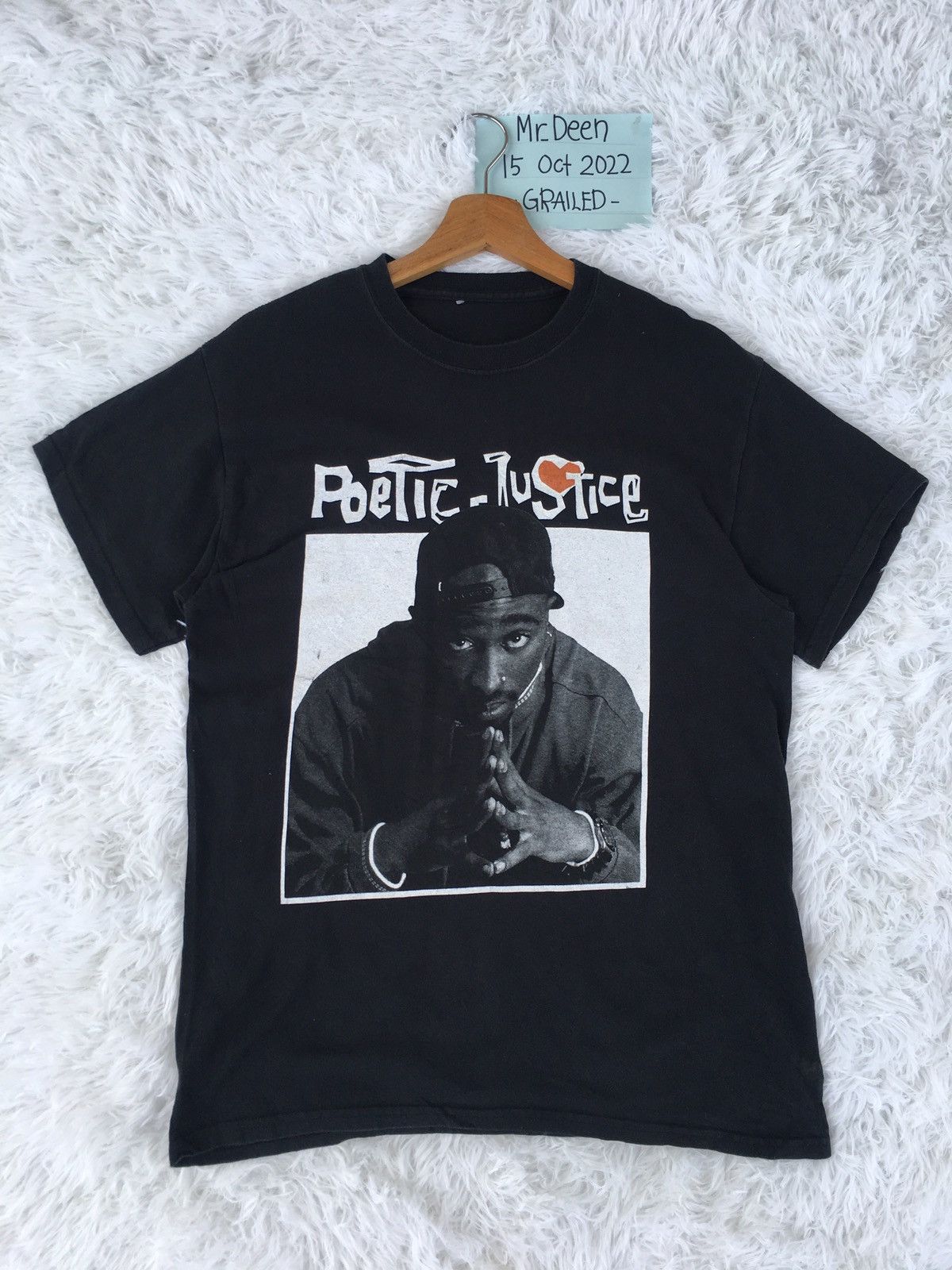 Rap Tees Rare Vintage Poetic Justice Tupac Shakur Smiling Tshirt Size US M / EU 48-50 / 2 - 2 Thumbnail