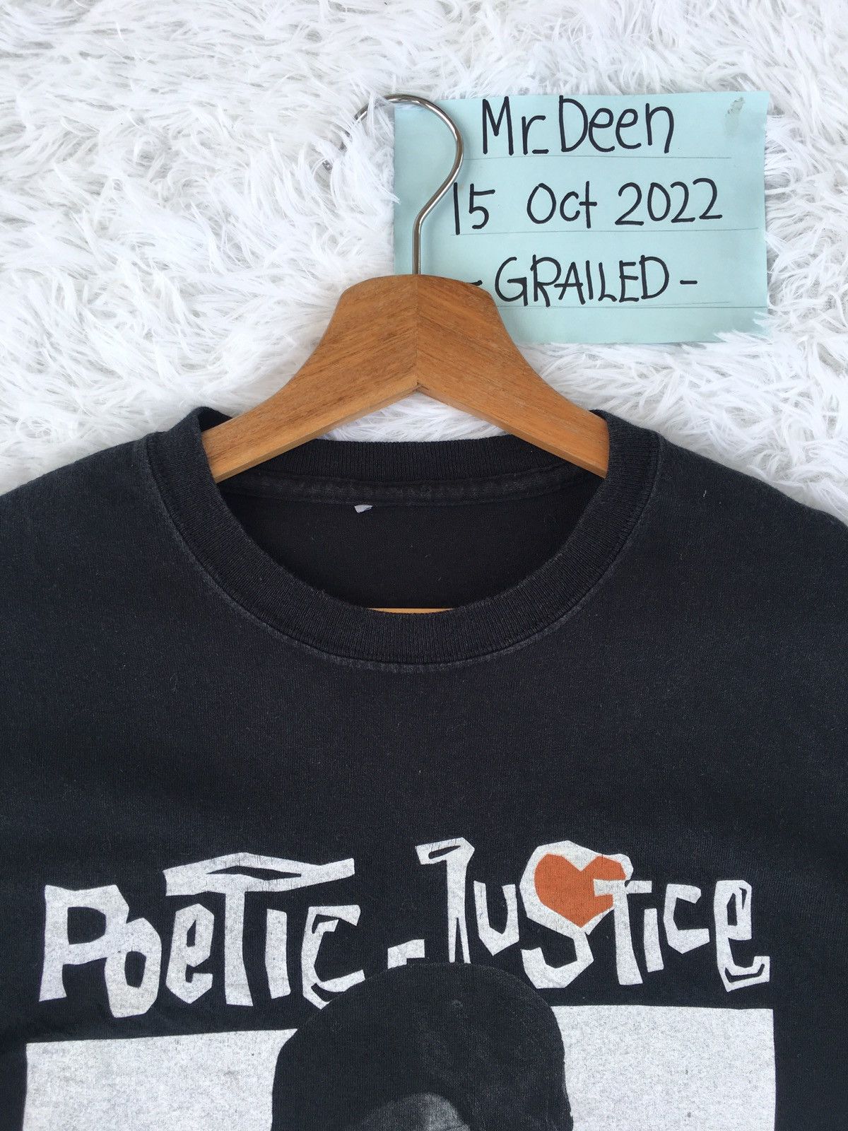 Rap Tees Rare Vintage Poetic Justice Tupac Shakur Smiling Tshirt Size US M / EU 48-50 / 2 - 6 Thumbnail