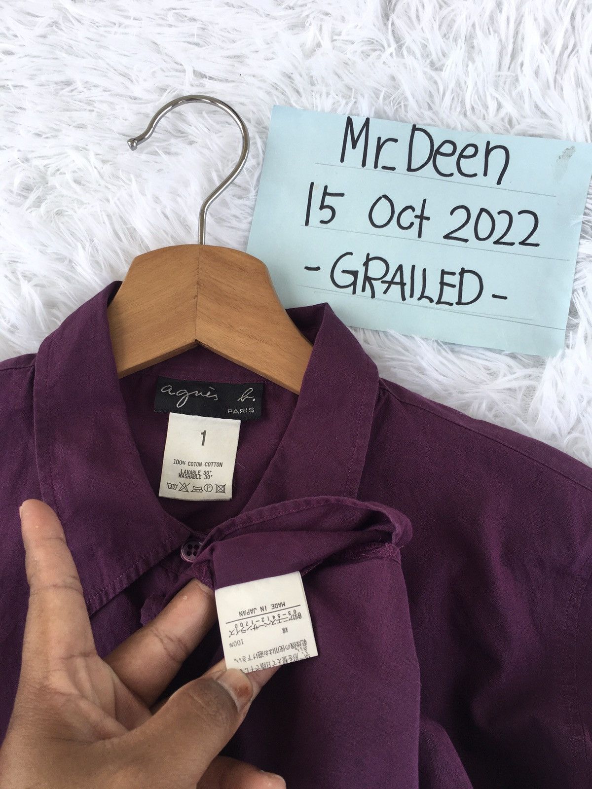 agnes b. Rare Agnes B. Collar Longsleeve Shirt Size S / US 4 / IT 40 - 8 Thumbnail