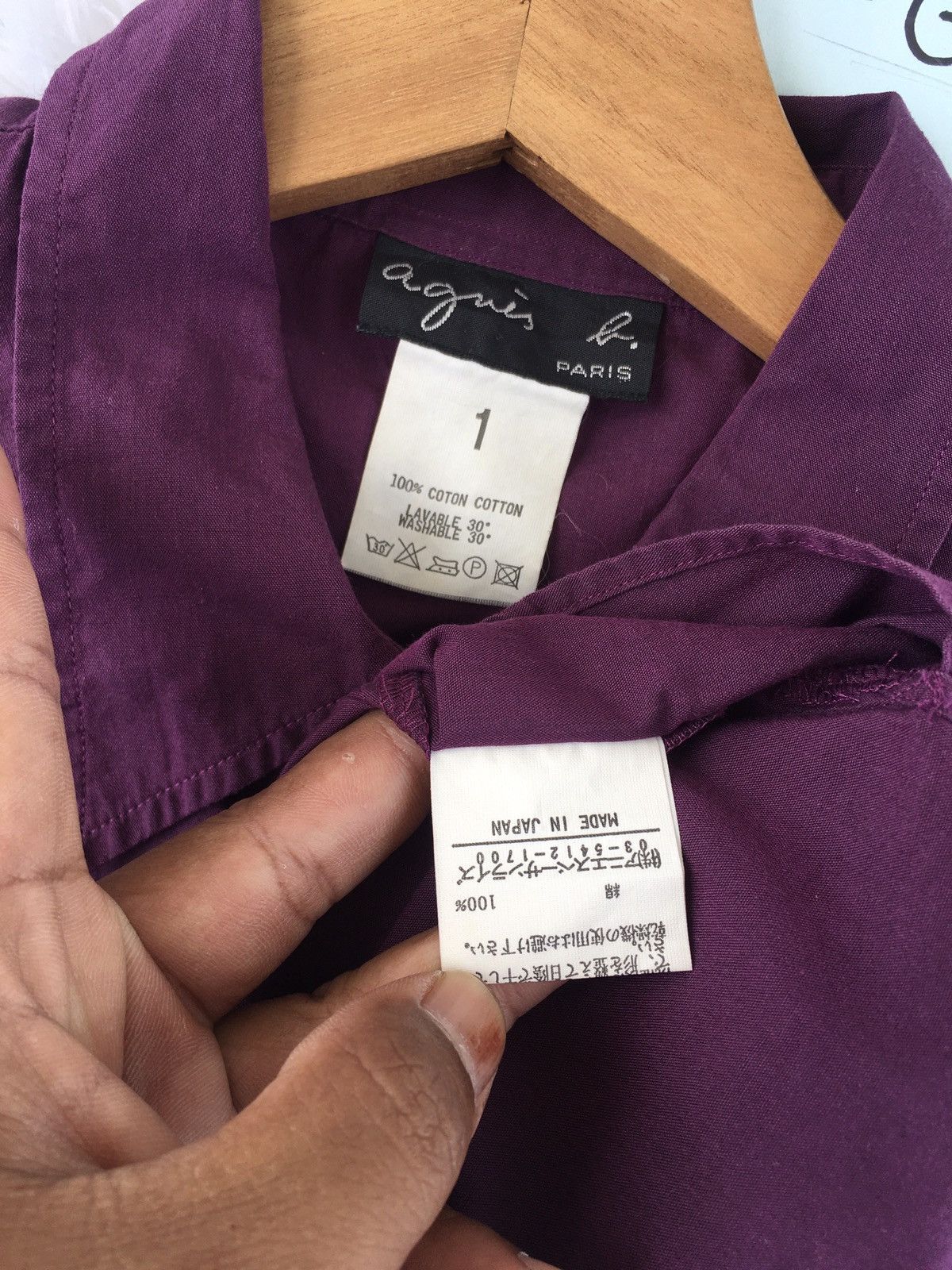 agnes b. Rare Agnes B. Collar Longsleeve Shirt Size S / US 4 / IT 40 - 9 Thumbnail