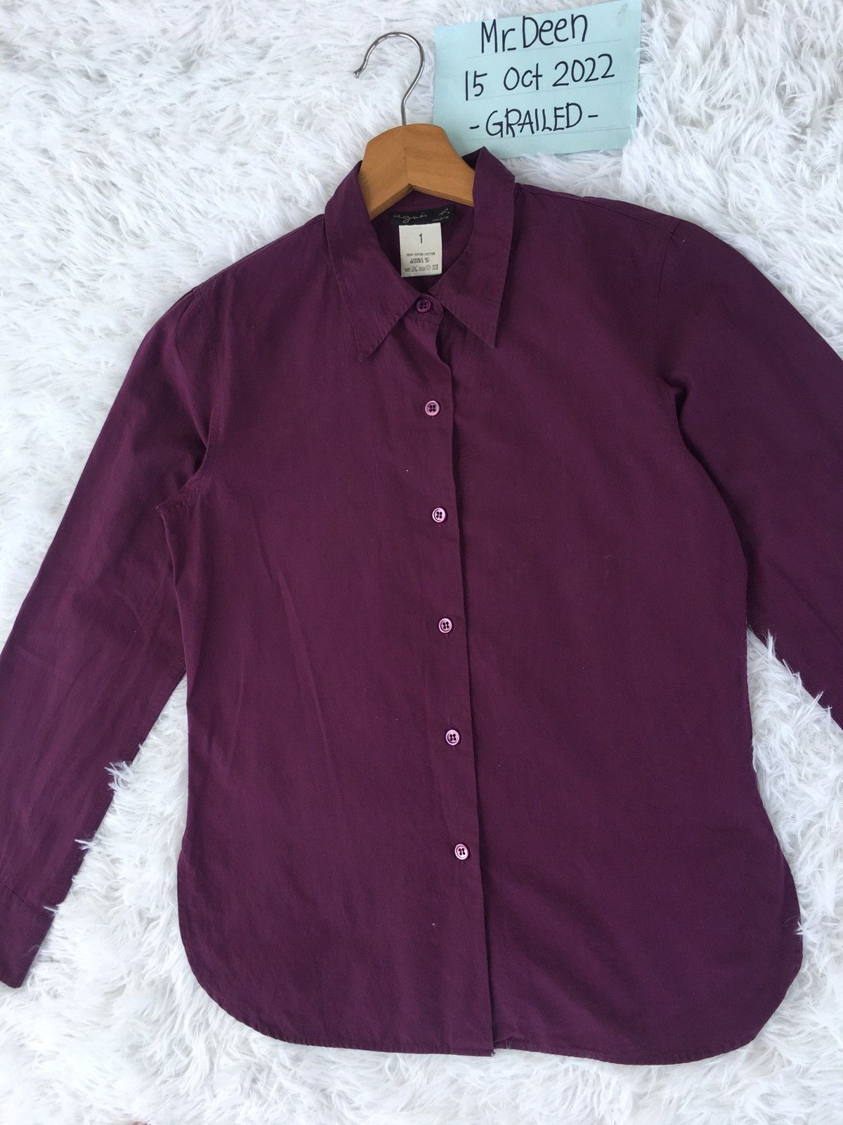 agnes b. Rare Agnes B. Collar Longsleeve Shirt Size S / US 4 / IT 40 - 6 Thumbnail