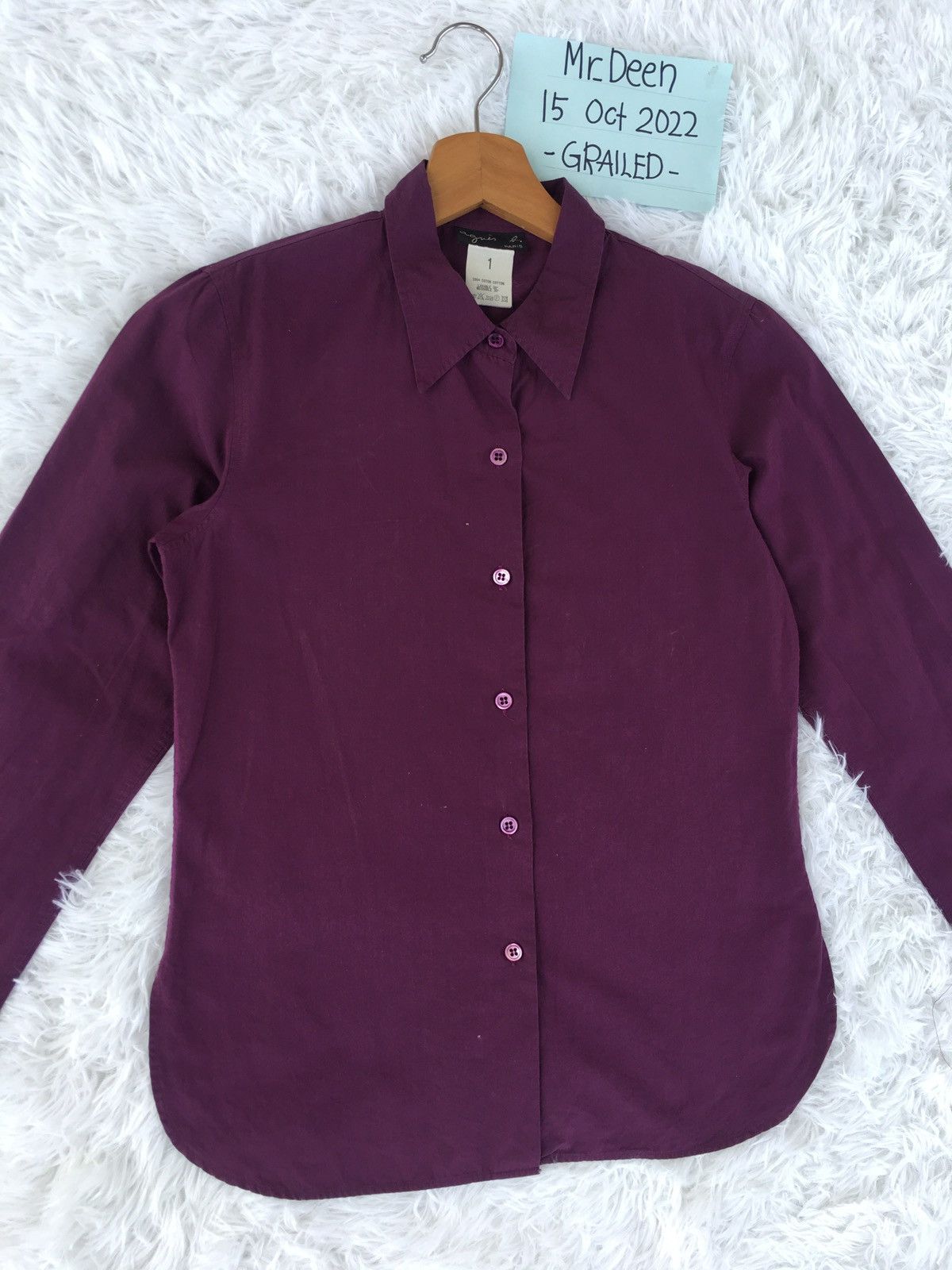 agnes b. Rare Agnes B. Collar Longsleeve Shirt Size S / US 4 / IT 40 - 5 Thumbnail