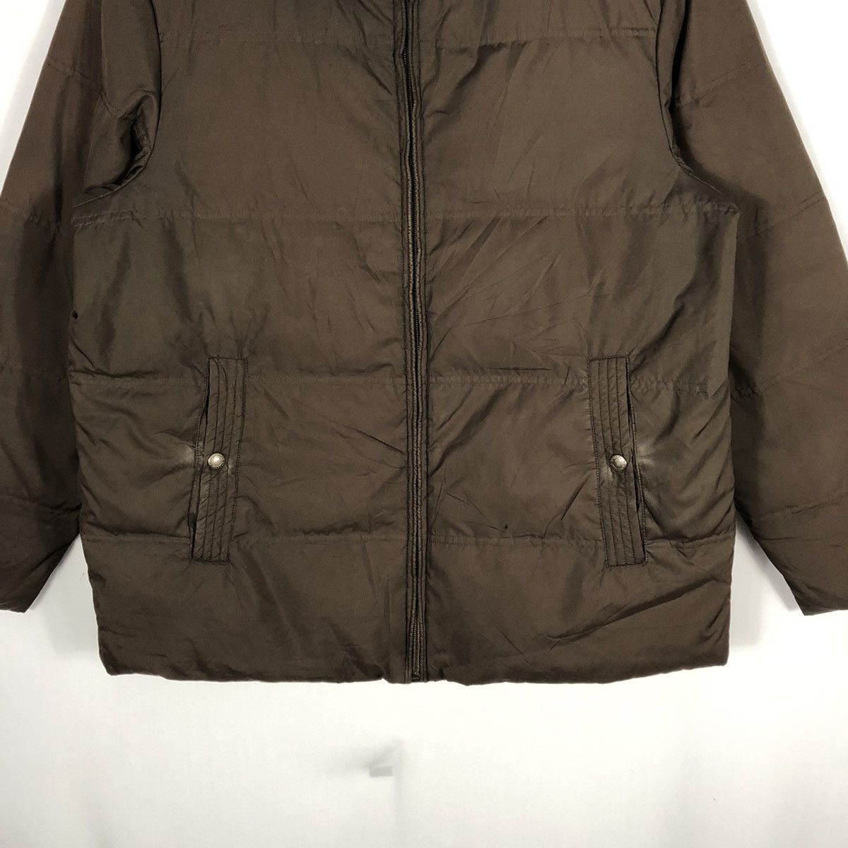 Japanese Brand × Vintage Vintage Crocodile Full Zipper Puffer Style Jacket Size US L / EU 52-54 / 3 - 3 Thumbnail
