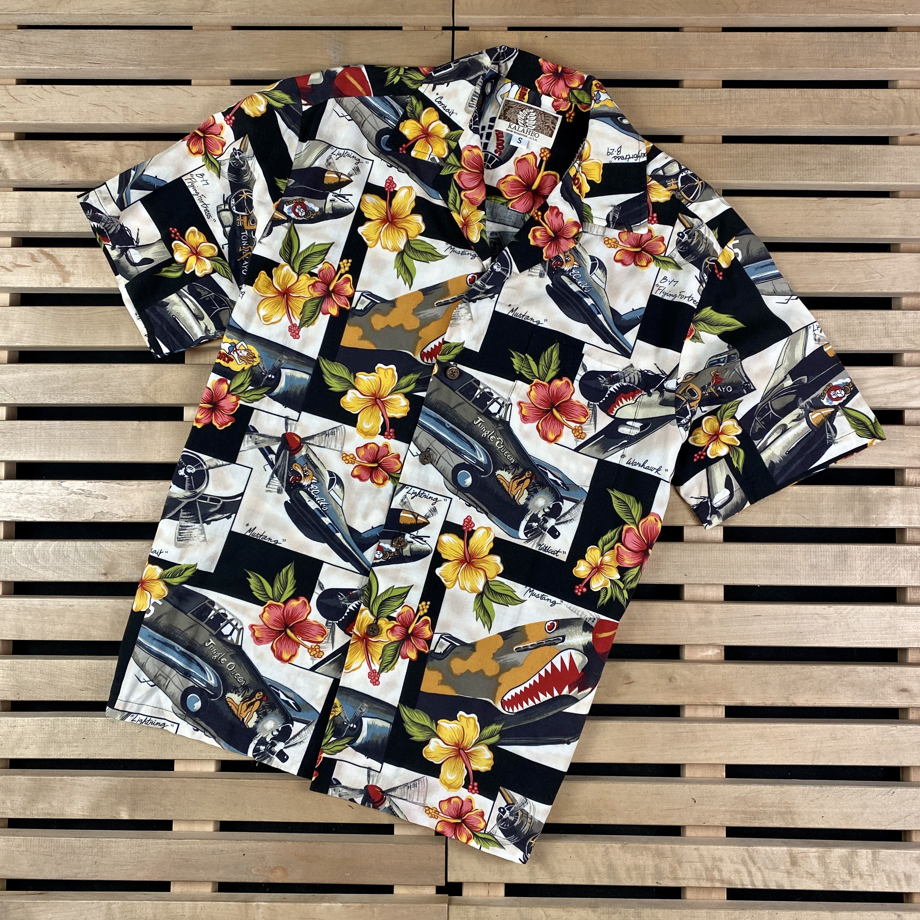Vintage Mens Crazy Hawaiian Shirt Short Sleve Kalaheo Vintage Size S Size US S / EU 44-46 / 1 - 1 Thumbnail