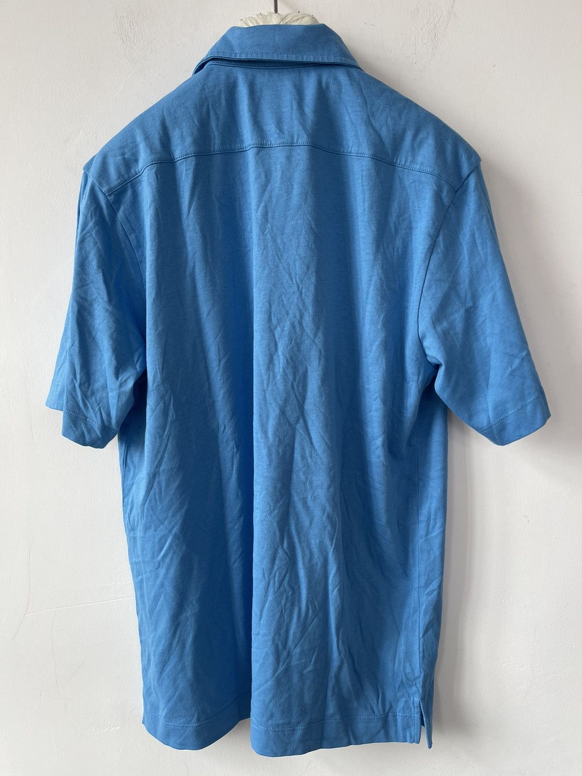 Dries Van Noten Dries Van Noten Blue Jersey Polo Size US M / EU 48-50 / 2 - 4 Thumbnail