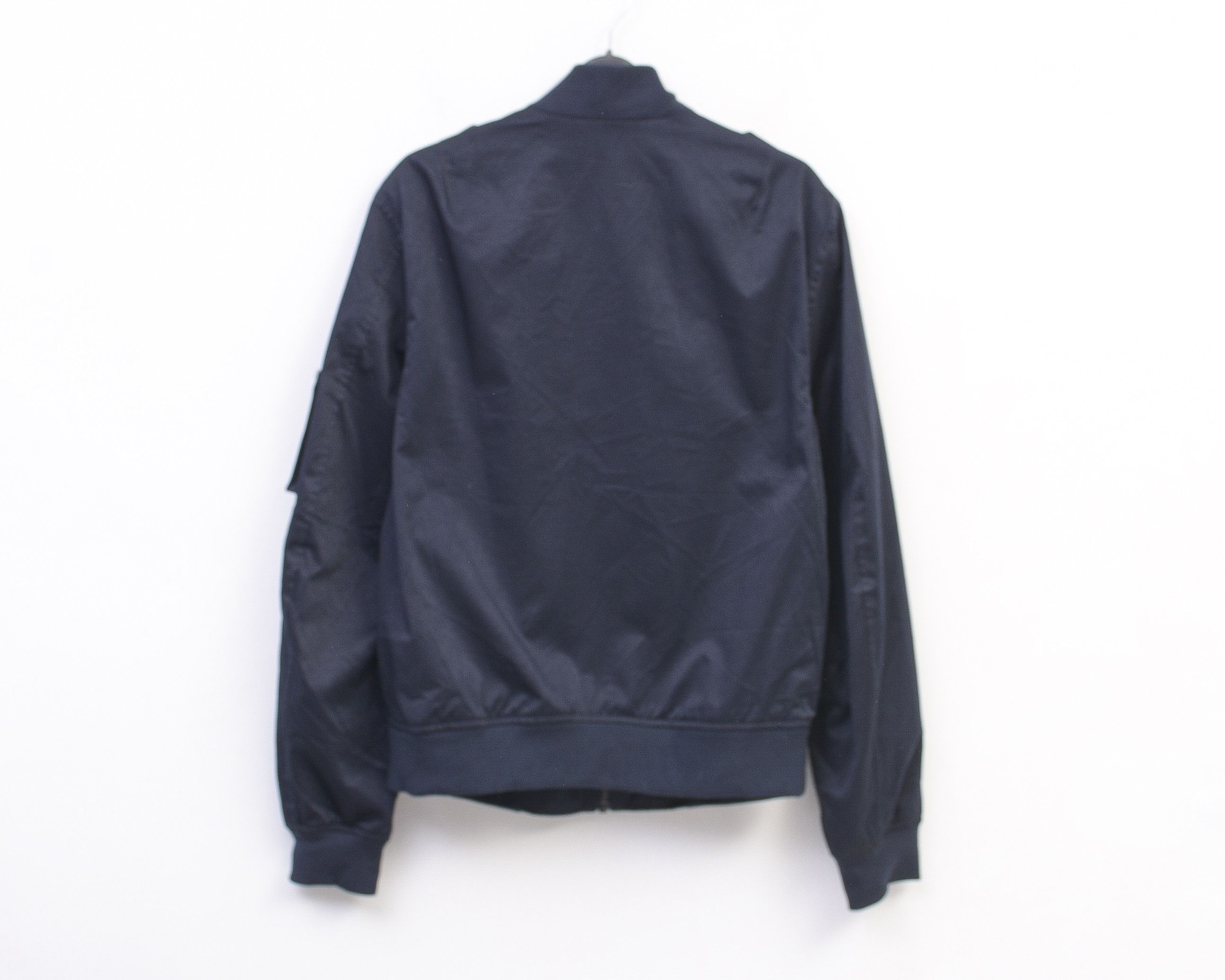 Banana Republic Cotton Blend Jacket Coat Bomber Navy Blue Zip Black Size US M / EU 48-50 / 2 - 5 Thumbnail