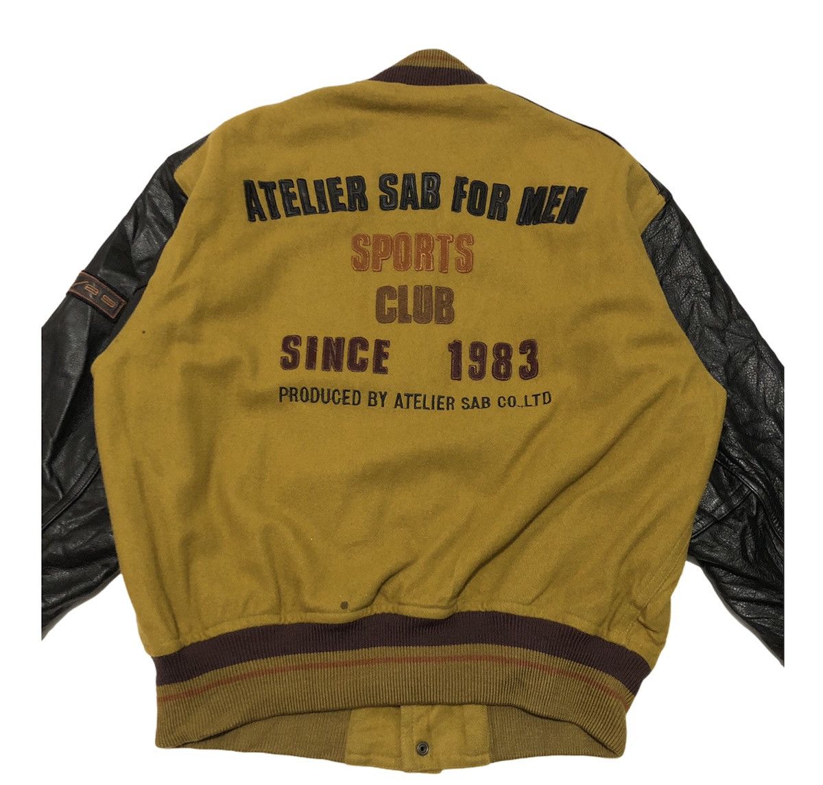 Japanese Brand × Vintage VJ31 Atelier SAB for Men Big Logo Varsity Jacket Size US L / EU 52-54 / 3 - 5 Thumbnail