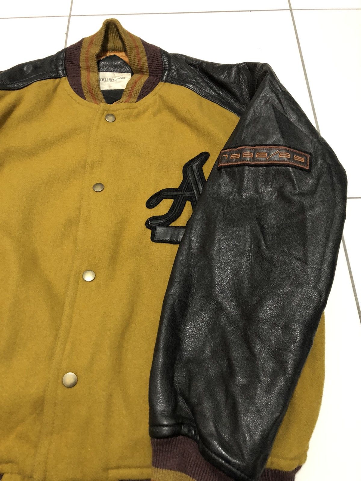 Japanese Brand × Vintage VJ31 Atelier SAB for Men Big Logo Varsity Jacket Size US L / EU 52-54 / 3 - 4 Thumbnail