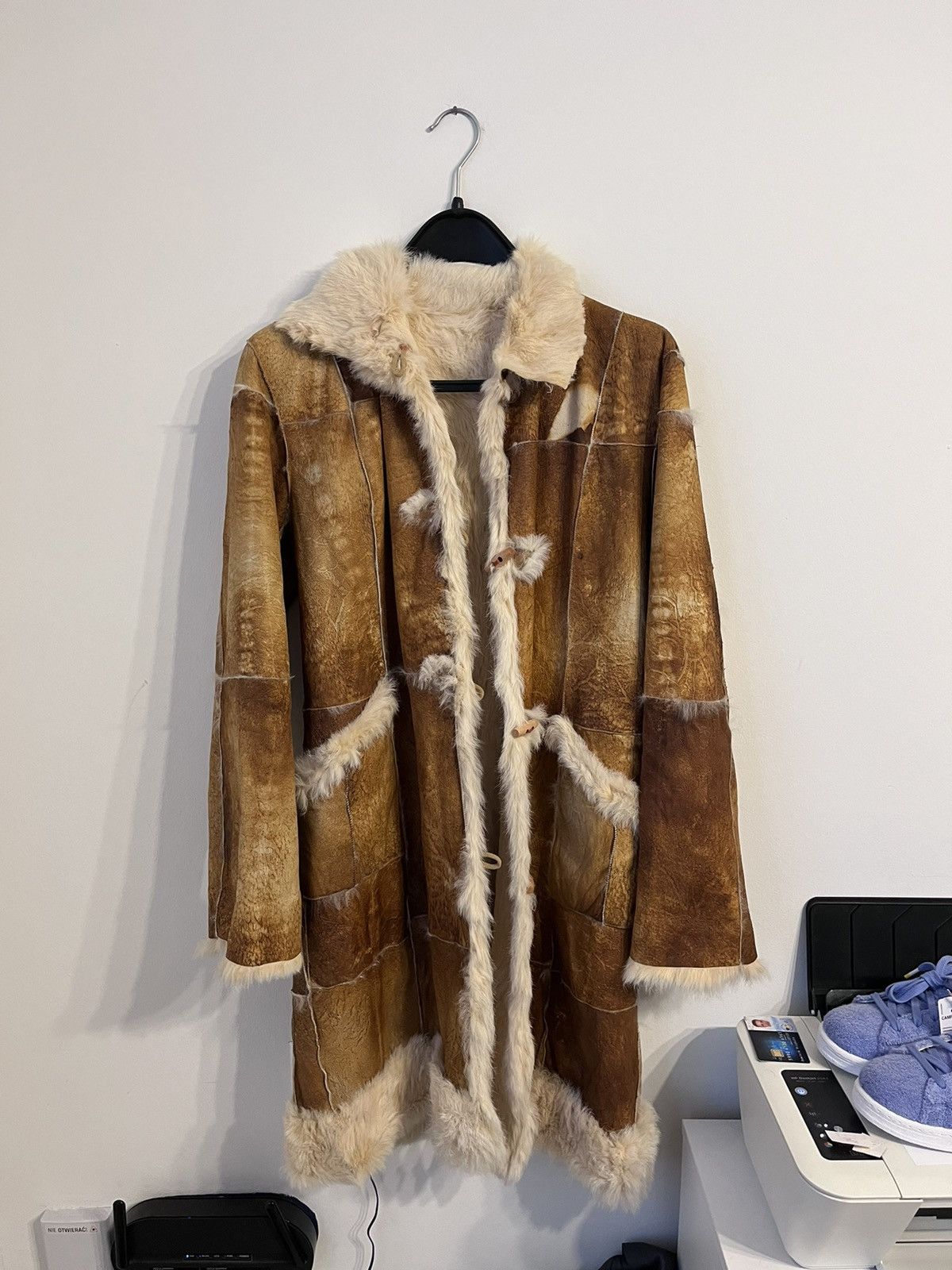 Vintage rabbit fur coat
