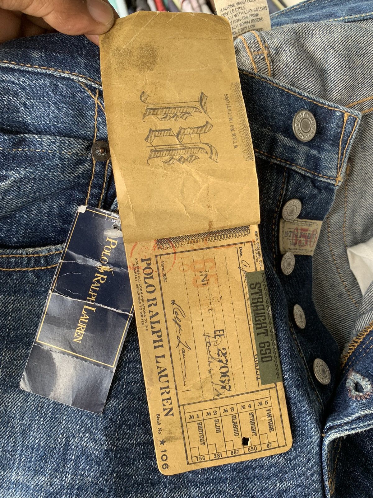Polo Ralph Lauren × Vintage Vintage (N.O.S) Polo Ralph Lauren Straight 650 Made in USA Size US 32 / EU 48 - 22 Thumbnail