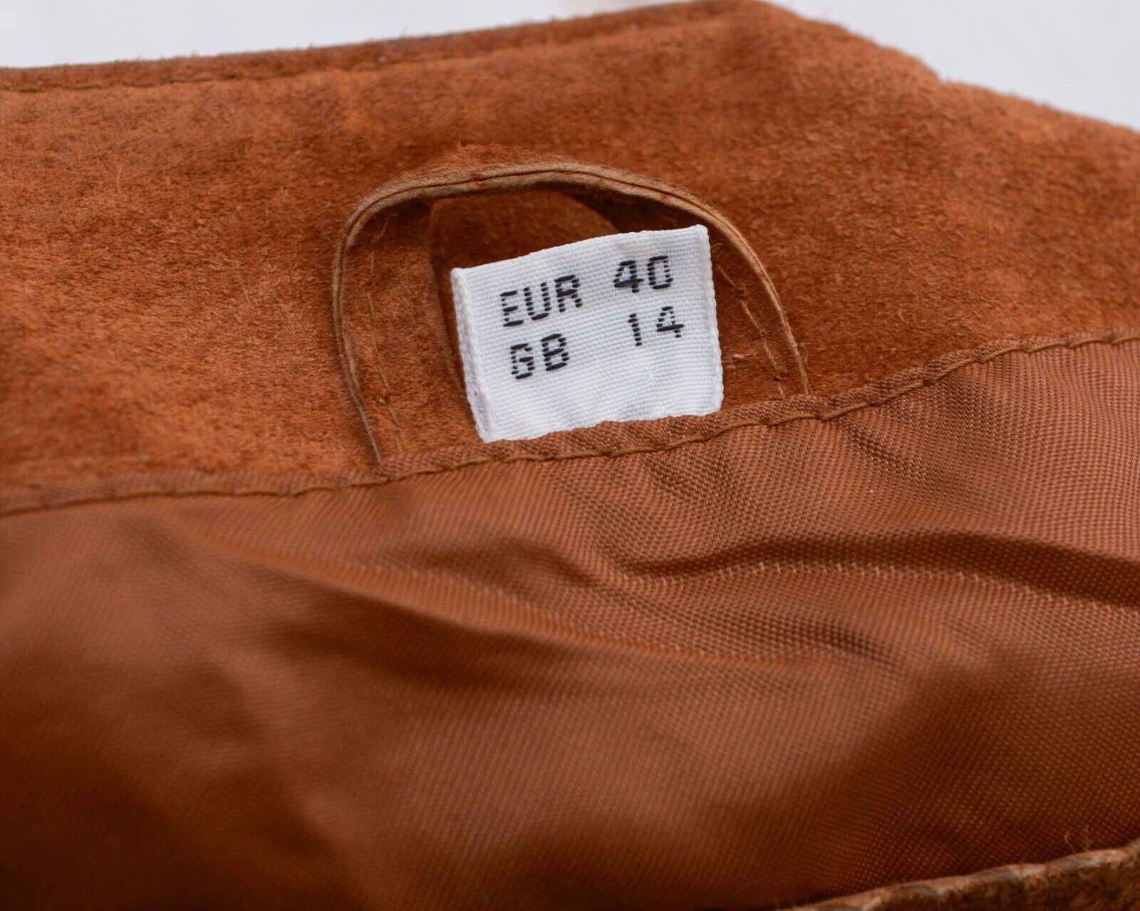Vintage 90s Suede Leather Basic Jacket Blazer Button Up Coat Short Size M / US 6-8 / IT 42-44 - 5 Thumbnail