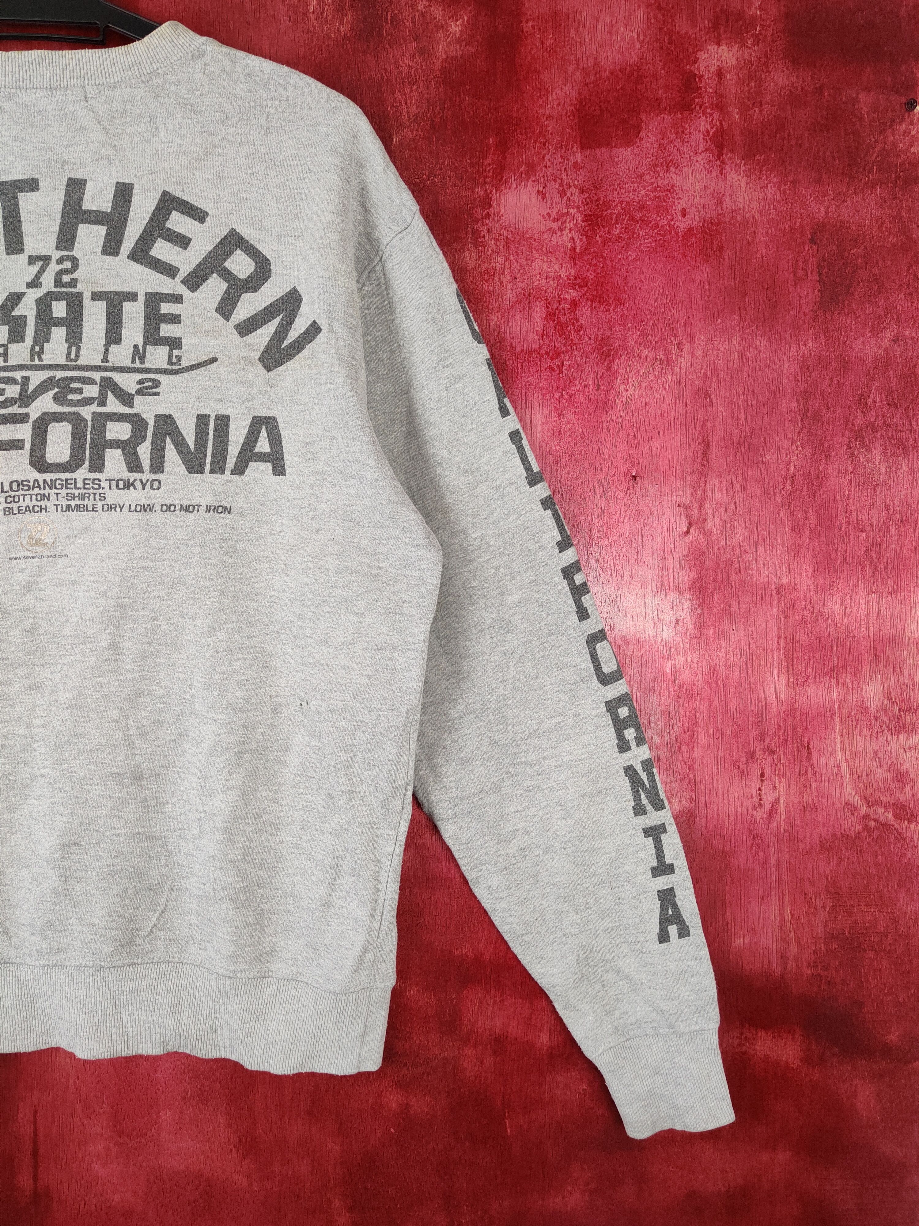 Think Skateboards Seven 2 Southern Skate california Gray Sweatshirt #4800 Size US M / EU 48-50 / 2 - 4 Thumbnail