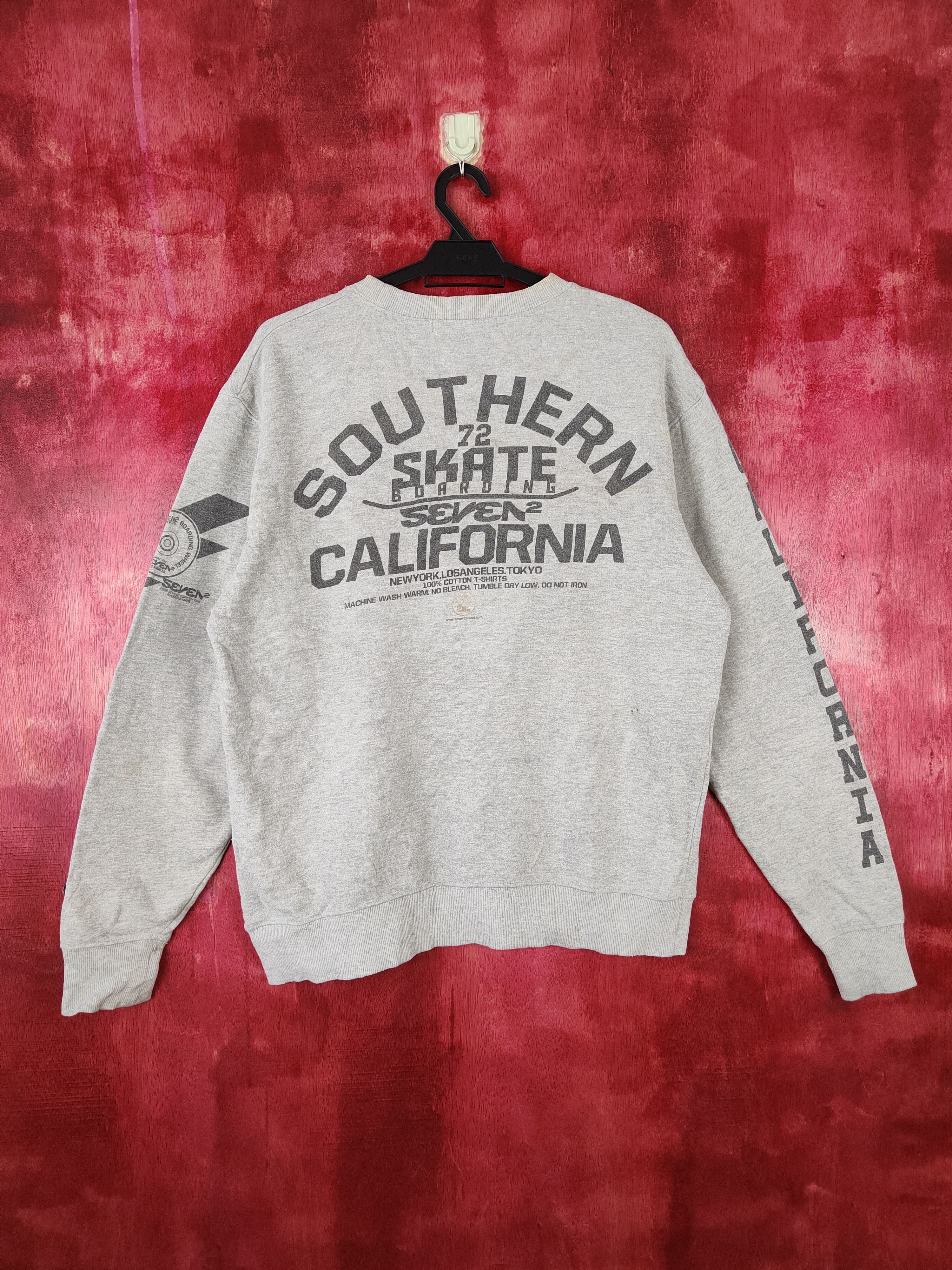 Think Skateboards Seven 2 Southern Skate california Gray Sweatshirt #4800 Size US M / EU 48-50 / 2 - 1 Thumbnail