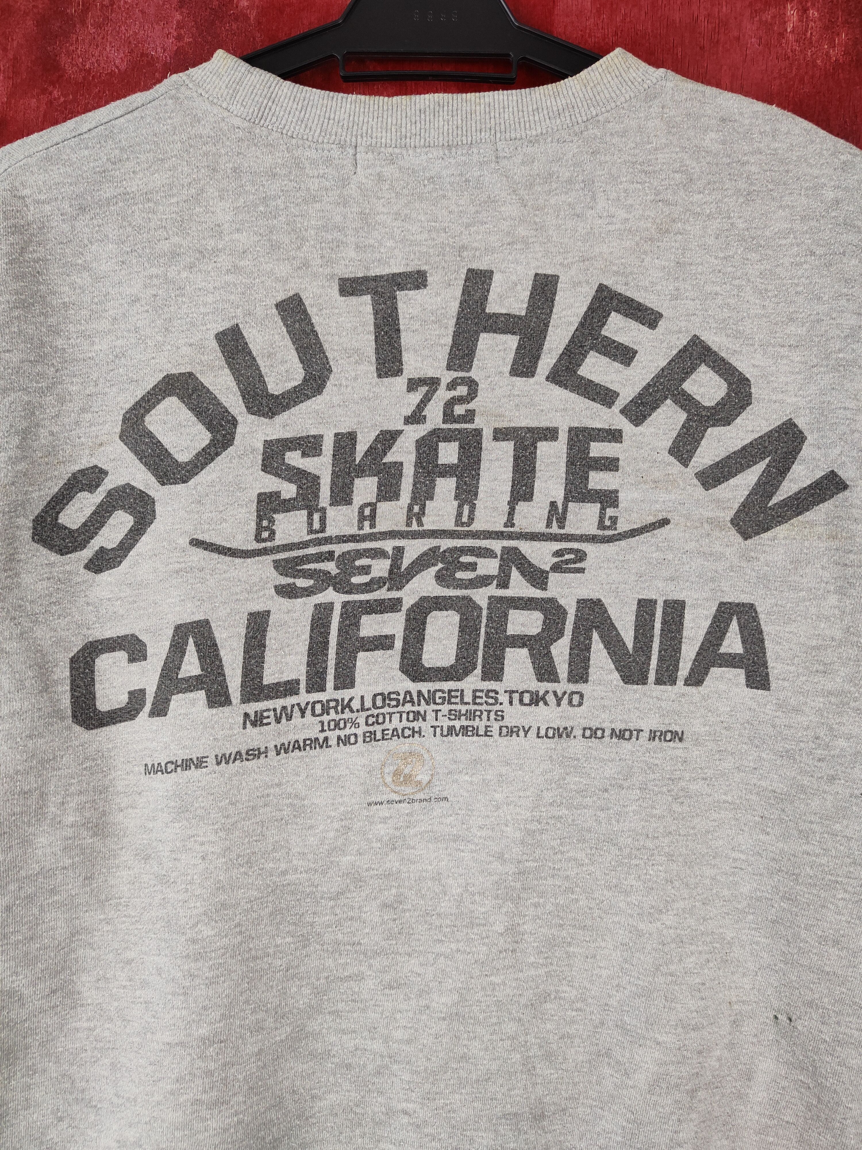 Think Skateboards Seven 2 Southern Skate california Gray Sweatshirt #4800 Size US M / EU 48-50 / 2 - 2 Thumbnail