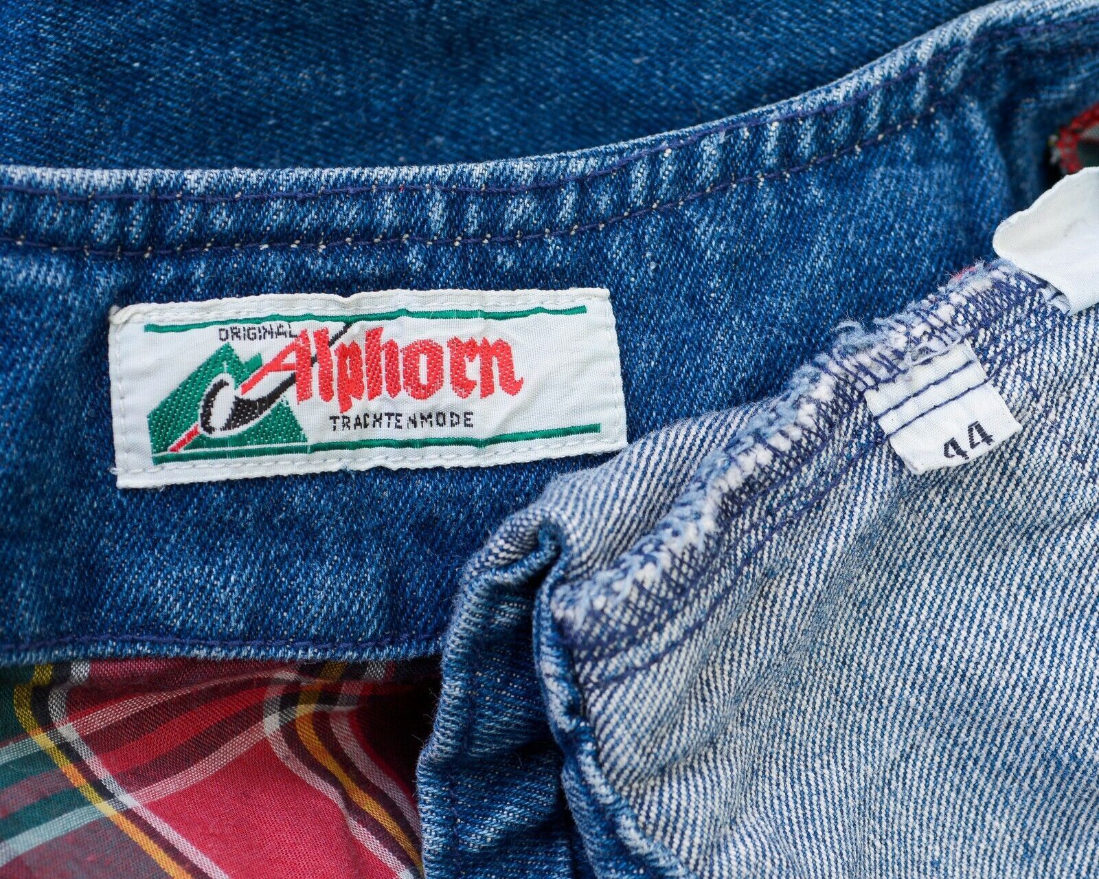 Other × Vintage Alphorn Trachten Denim Blazer Jacket Wooden Heart Buttons Size L / US 10 / IT 46 - 7 Thumbnail