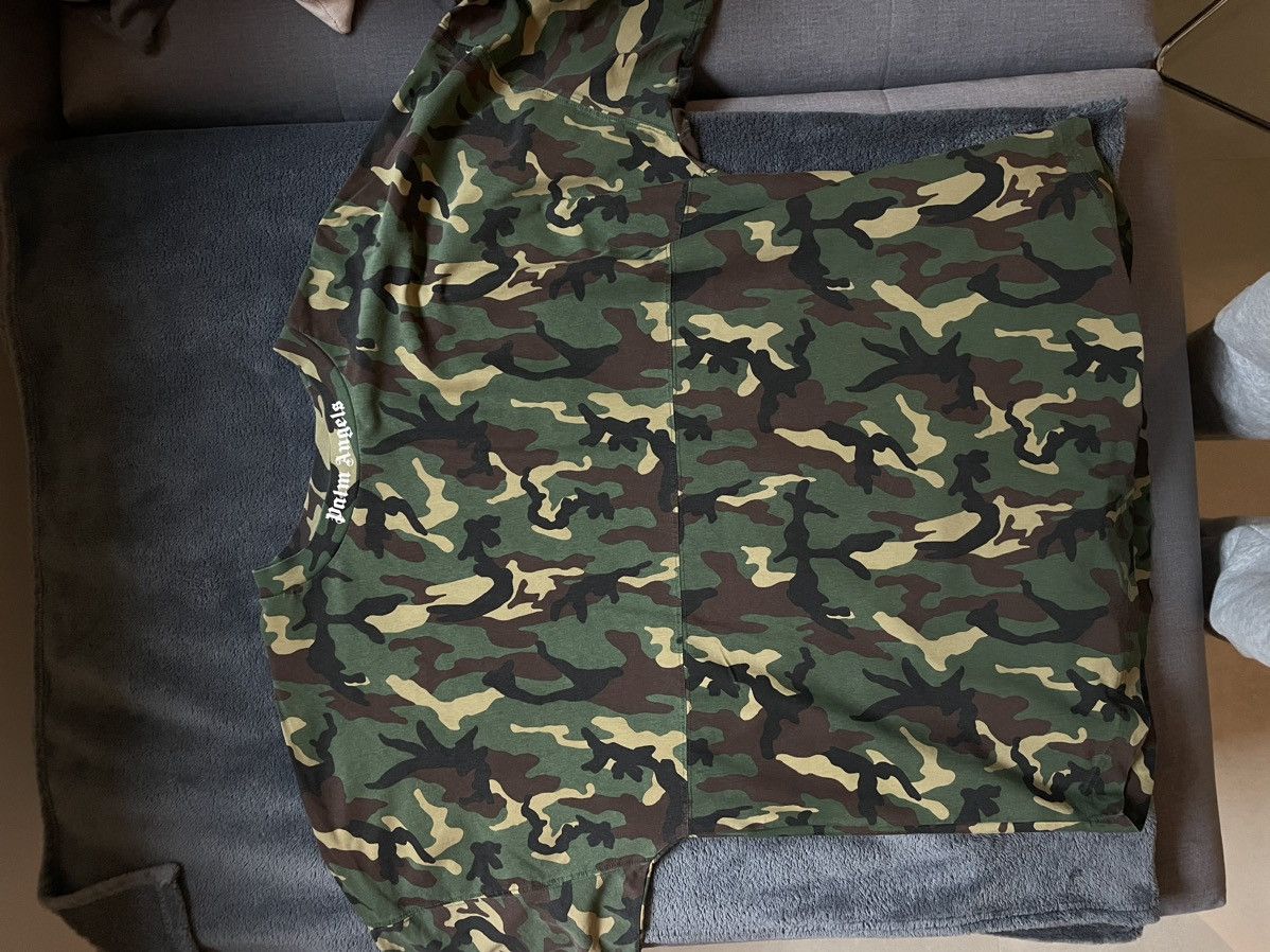 Palm angels camo hoodie best sale