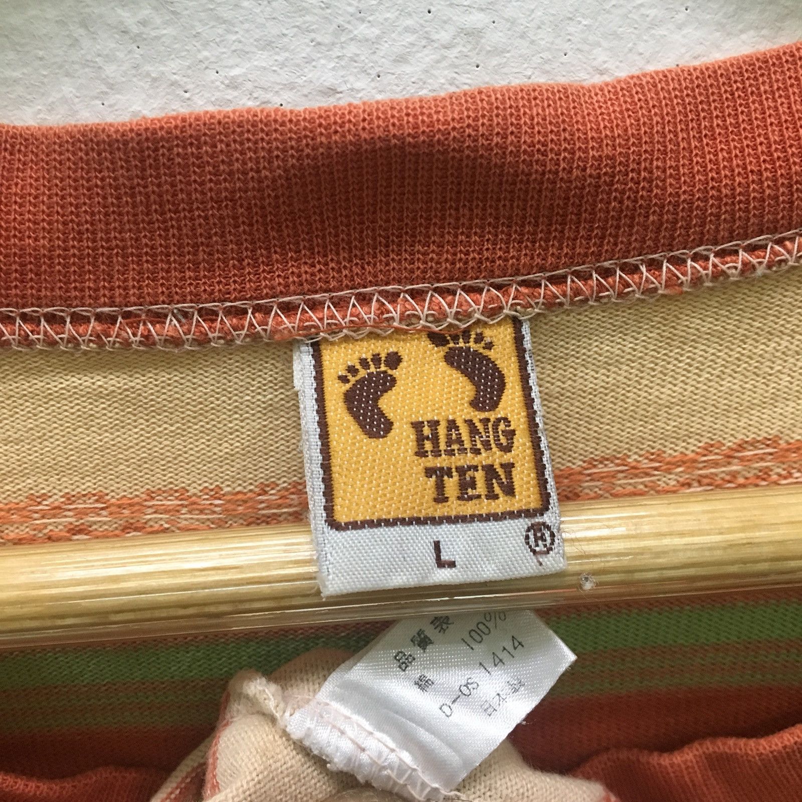 Hang Ten Vintage Hang Ten Striped Single Pocket Size US L / EU 52-54 / 3 - 3 Thumbnail