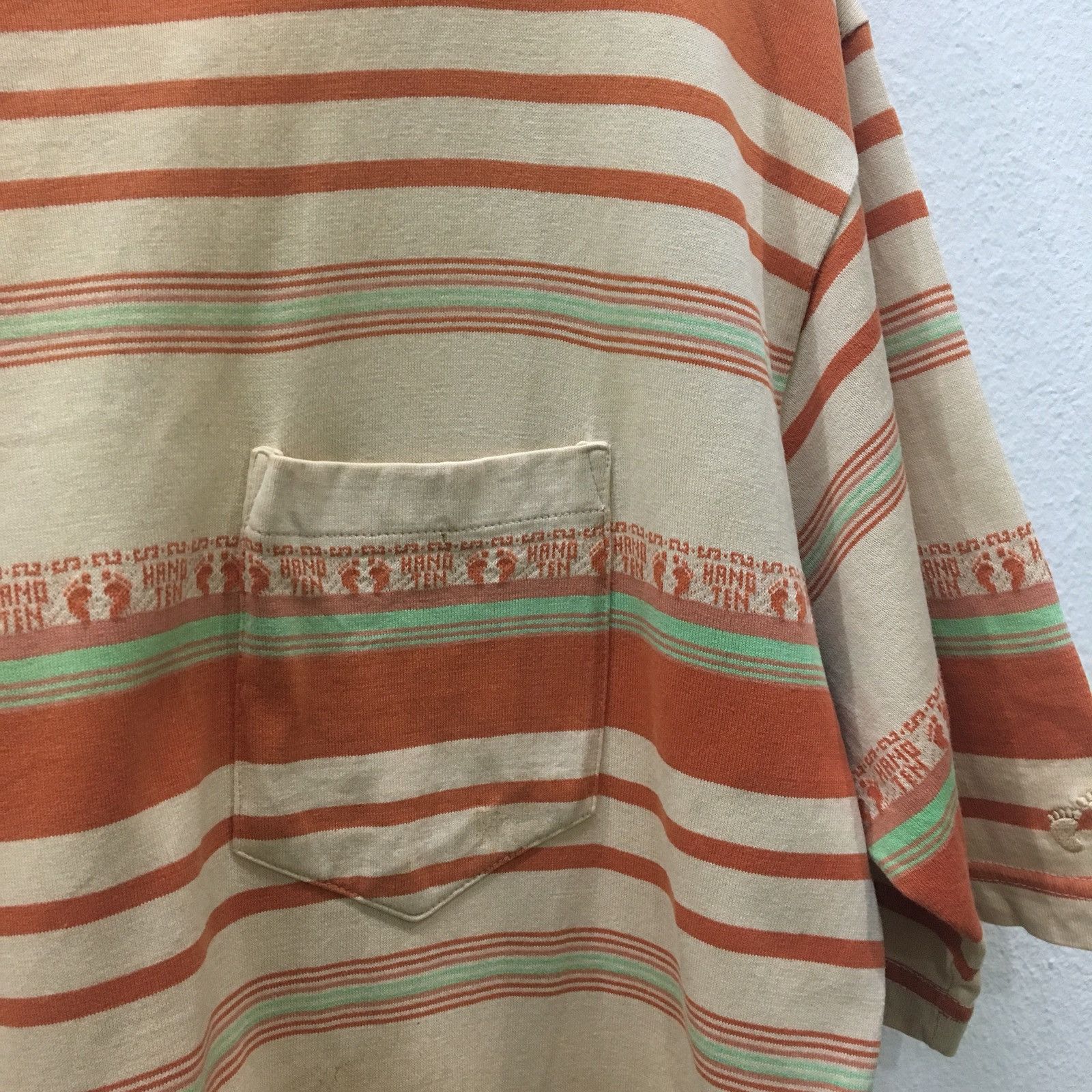 Hang Ten Vintage Hang Ten Striped Single Pocket Size US L / EU 52-54 / 3 - 5 Thumbnail