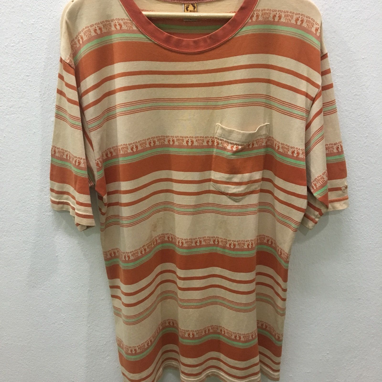 Hang Ten Vintage Hang Ten Striped Single Pocket Size US L / EU 52-54 / 3 - 4 Thumbnail