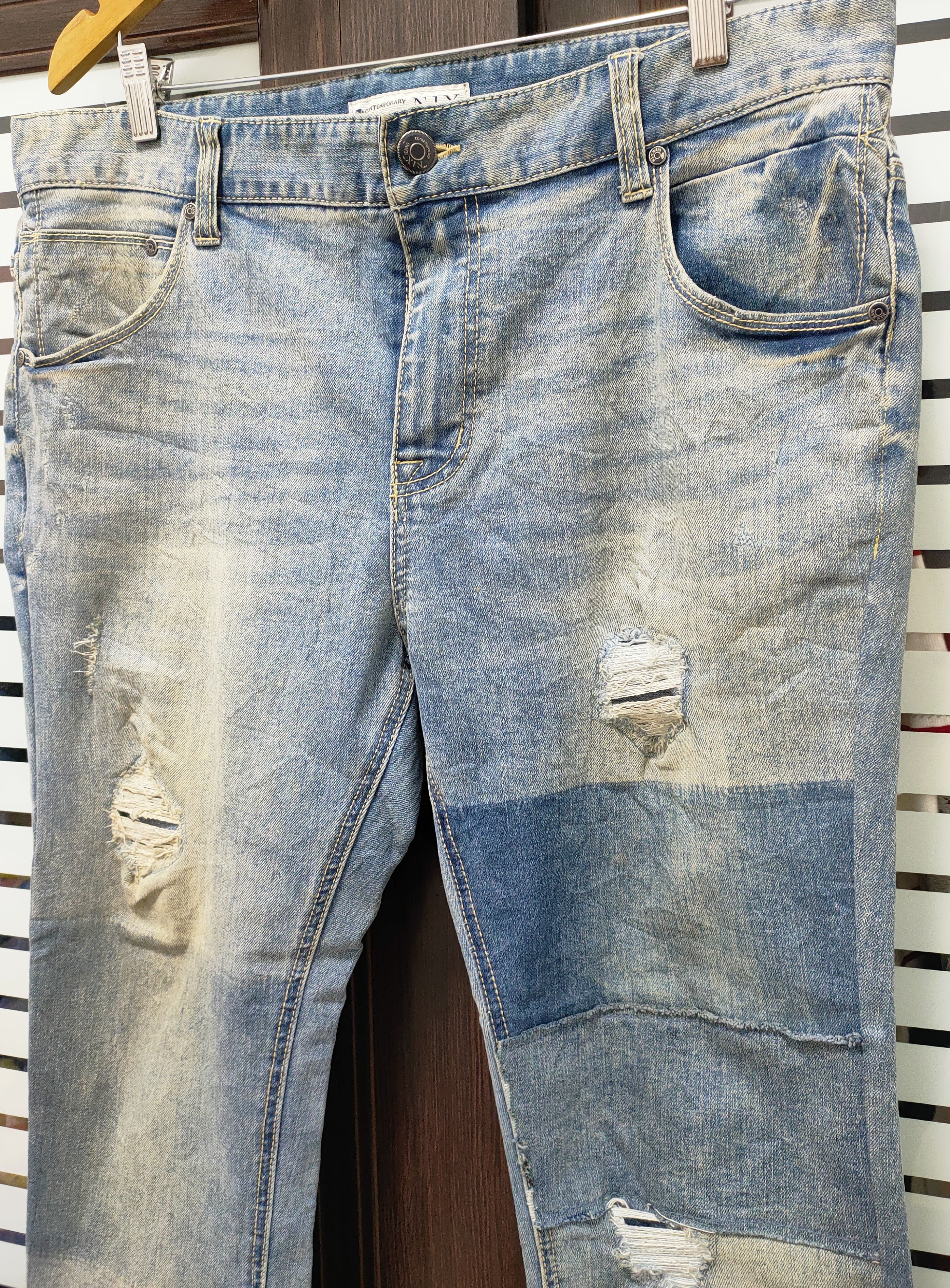 Japanese Brand 💥Distressed Japanese Nix Jeans💥 Size US 39 - 1 Thumbnail