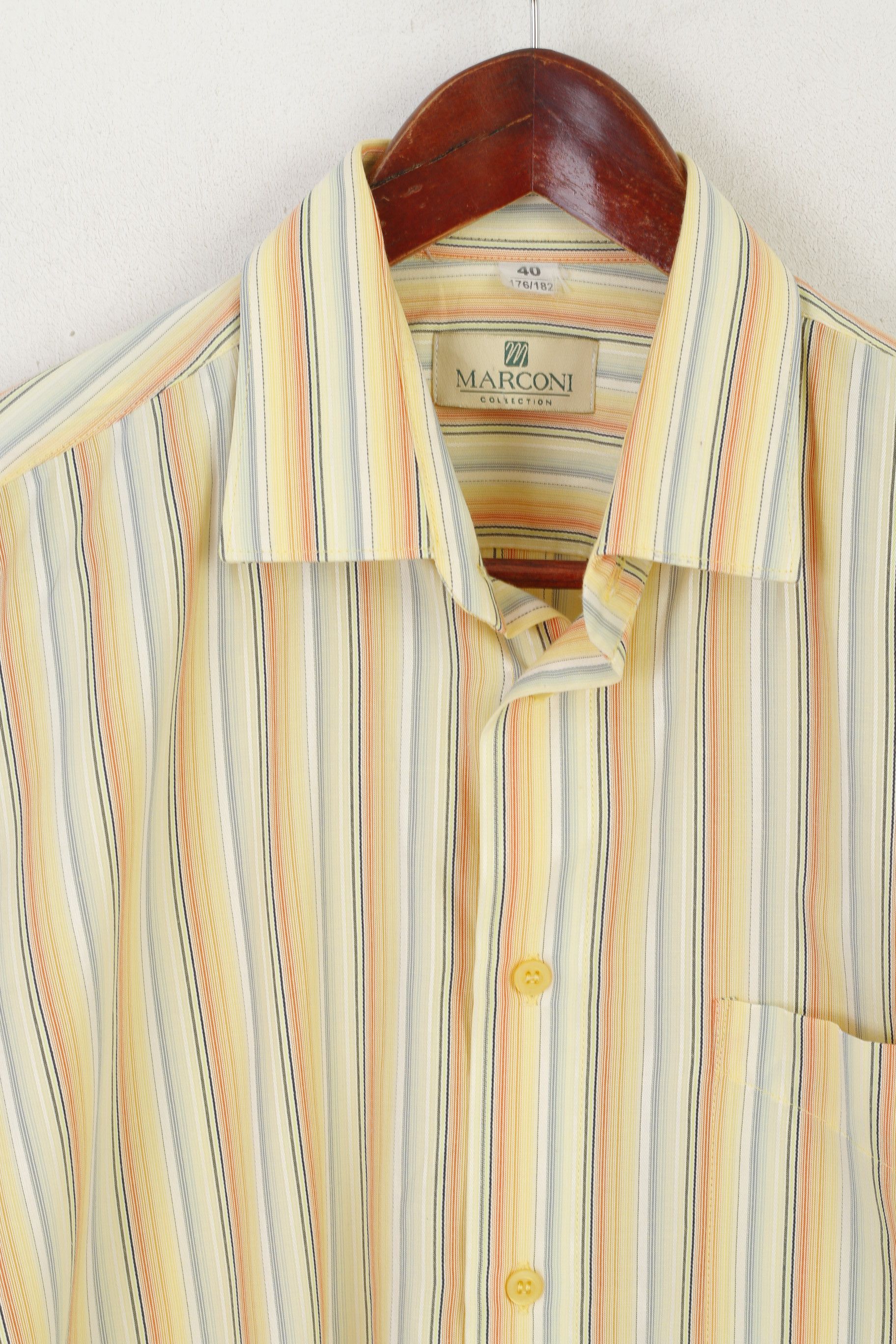 Vintage Marconi Collection Men 40 176/182 M Casual Shirt 10201 Size US M / EU 48-50 / 2 - 3 Thumbnail
