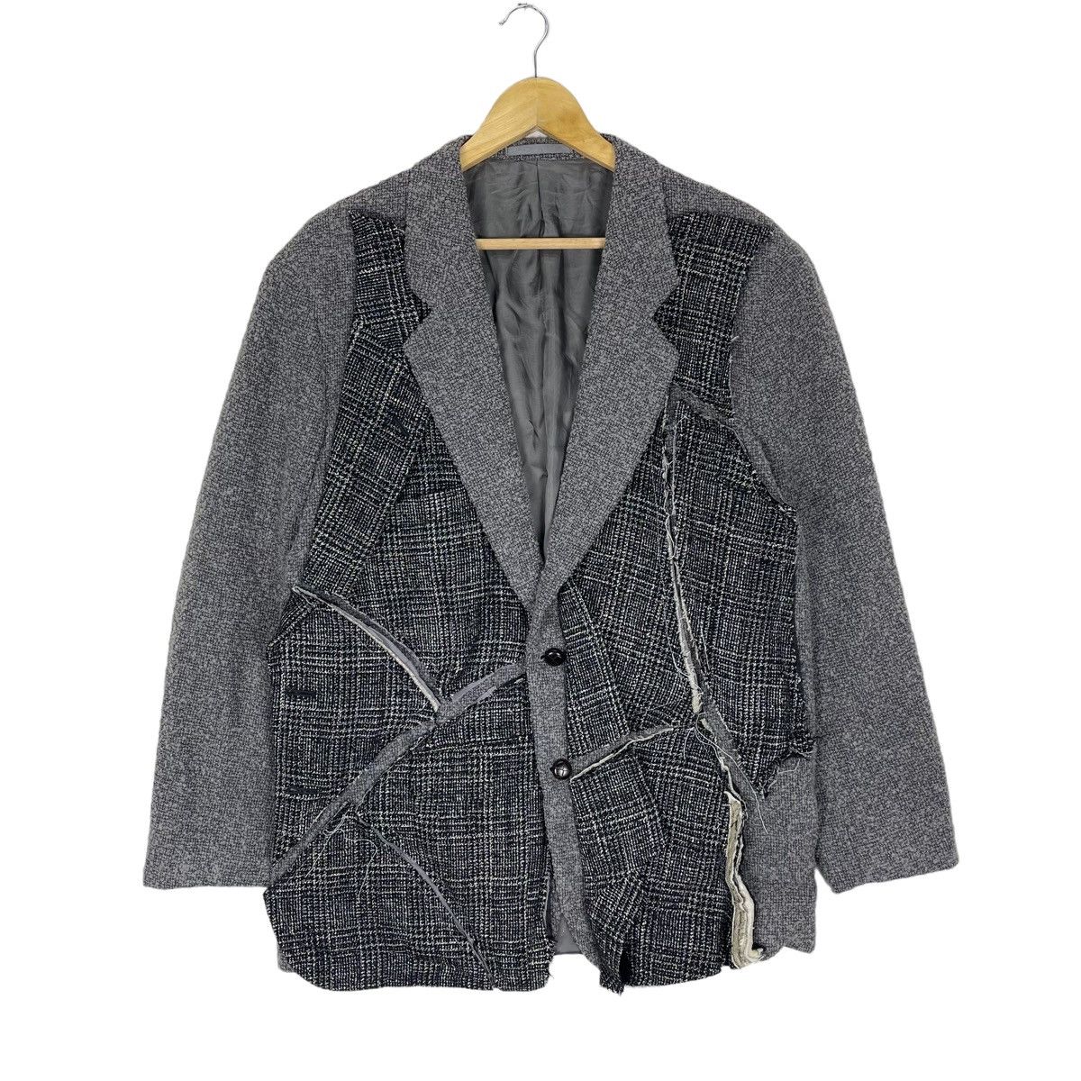 Japanese Brand 🌟DOMINIQUE MORLOTTI PARIS DECONSTRUCTED BLAZER COAT Size US L / EU 52-54 / 3 - 1 Thumbnail