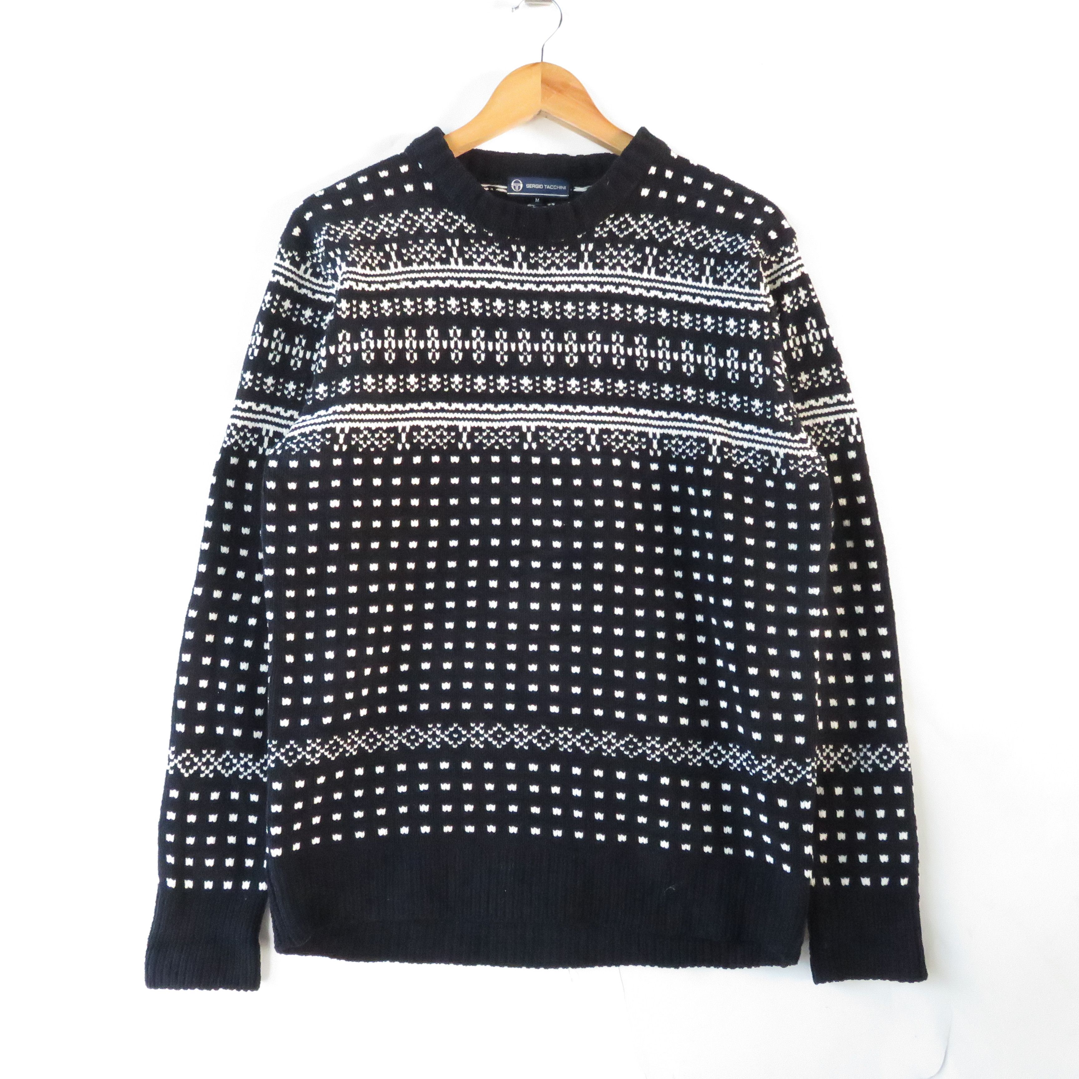 Sergio Tacchini Sergio Tacchini Native Tribal Navajo Knit Shirt Size US M / EU 48-50 / 2 - 1 Thumbnail