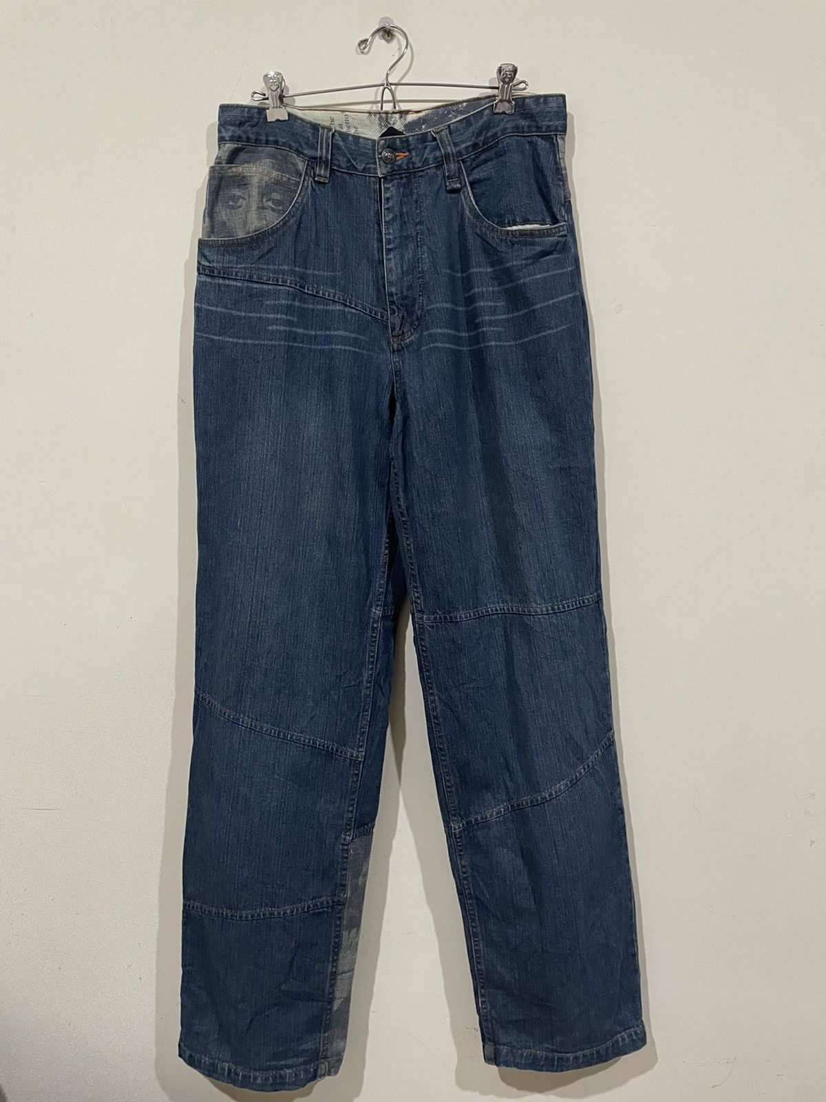 Makaveli Tupac Tabloid Predicts His Own Death & Pocket Lyric Jeans Size US 32 / EU 48 - 8 Thumbnail