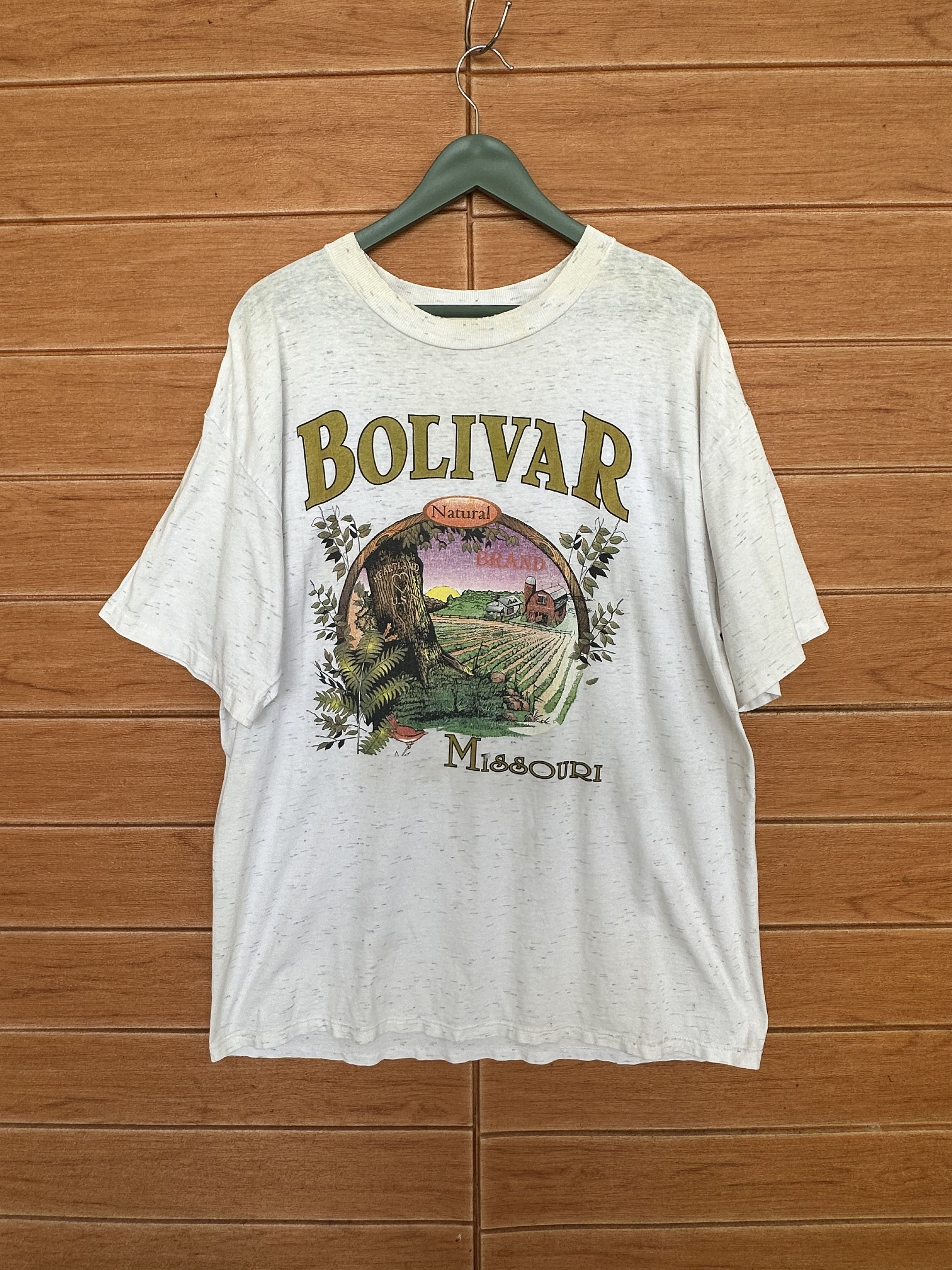 The Mountain Vintage 90s Bolivar Missouri Natural Brand T-Shirt Size US XL / EU 56 / 4 - 2 Thumbnail