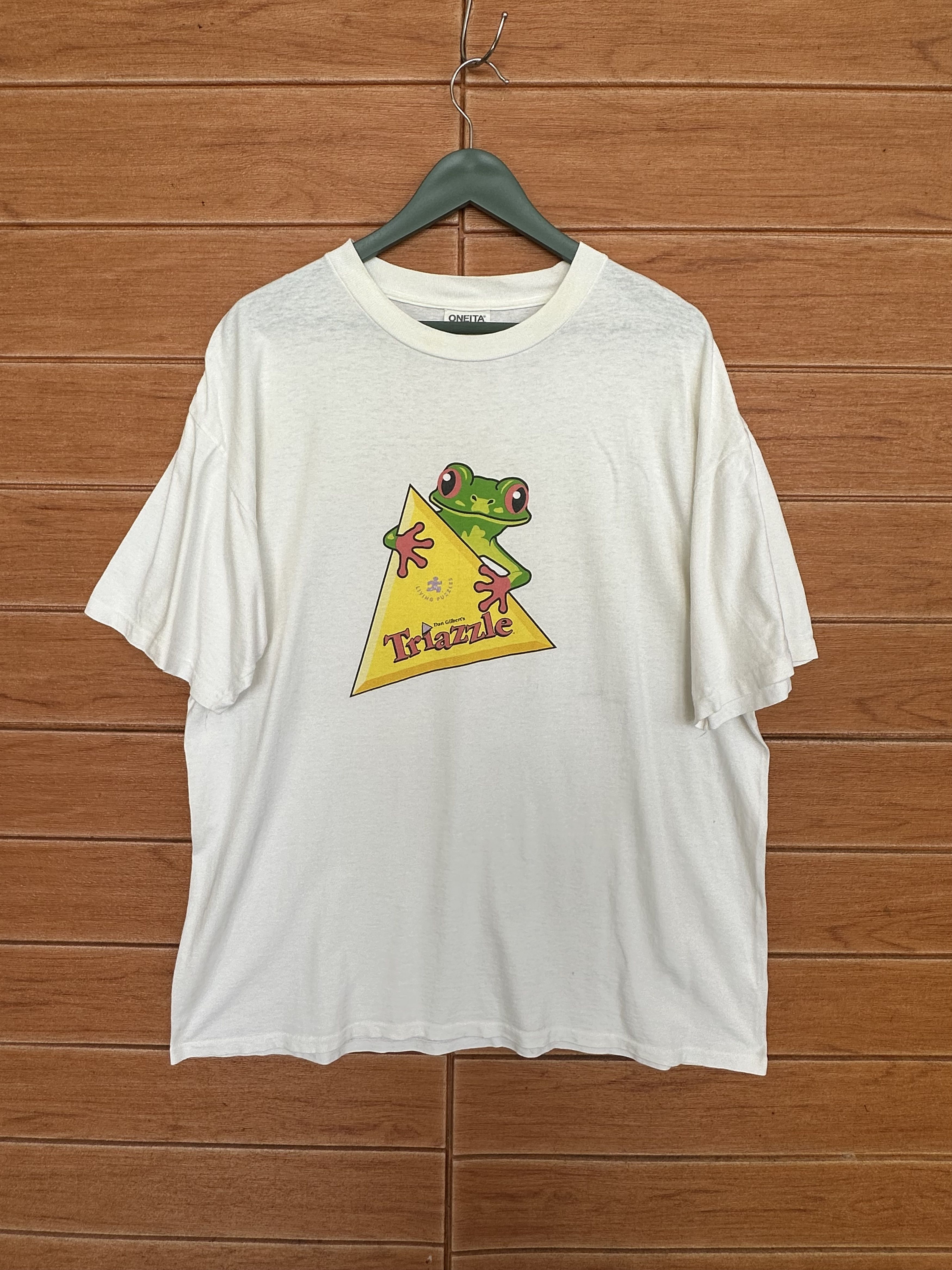Vintage Vintage 90s Living Puzzles T-Shirt Size US XL / EU 56 / 4 - 1 Thumbnail