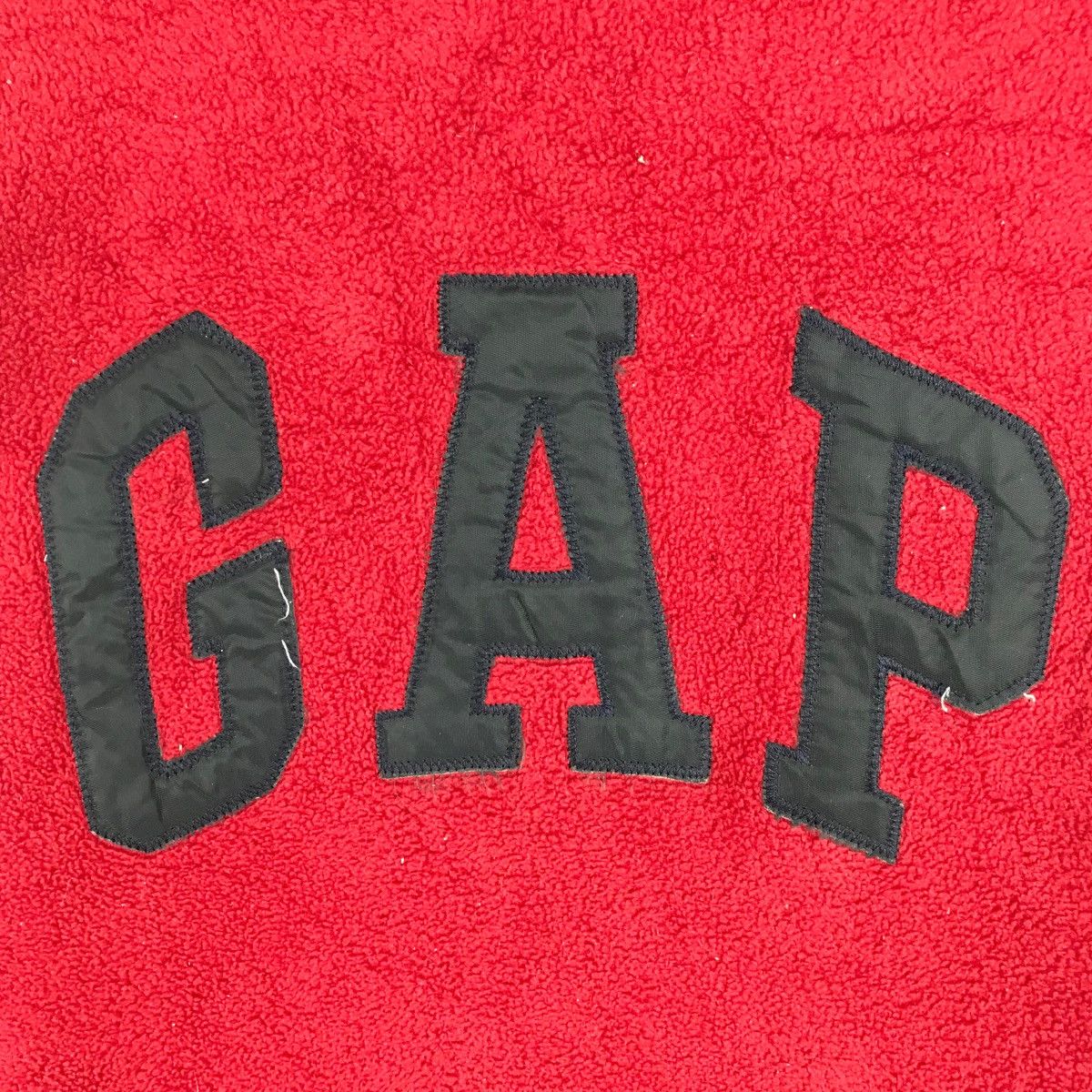 Gap × Vintage Vintage GAP Fleece Hoodies Big Logo Embroidered Pullover Size US L / EU 52-54 / 3 - 2 Thumbnail
