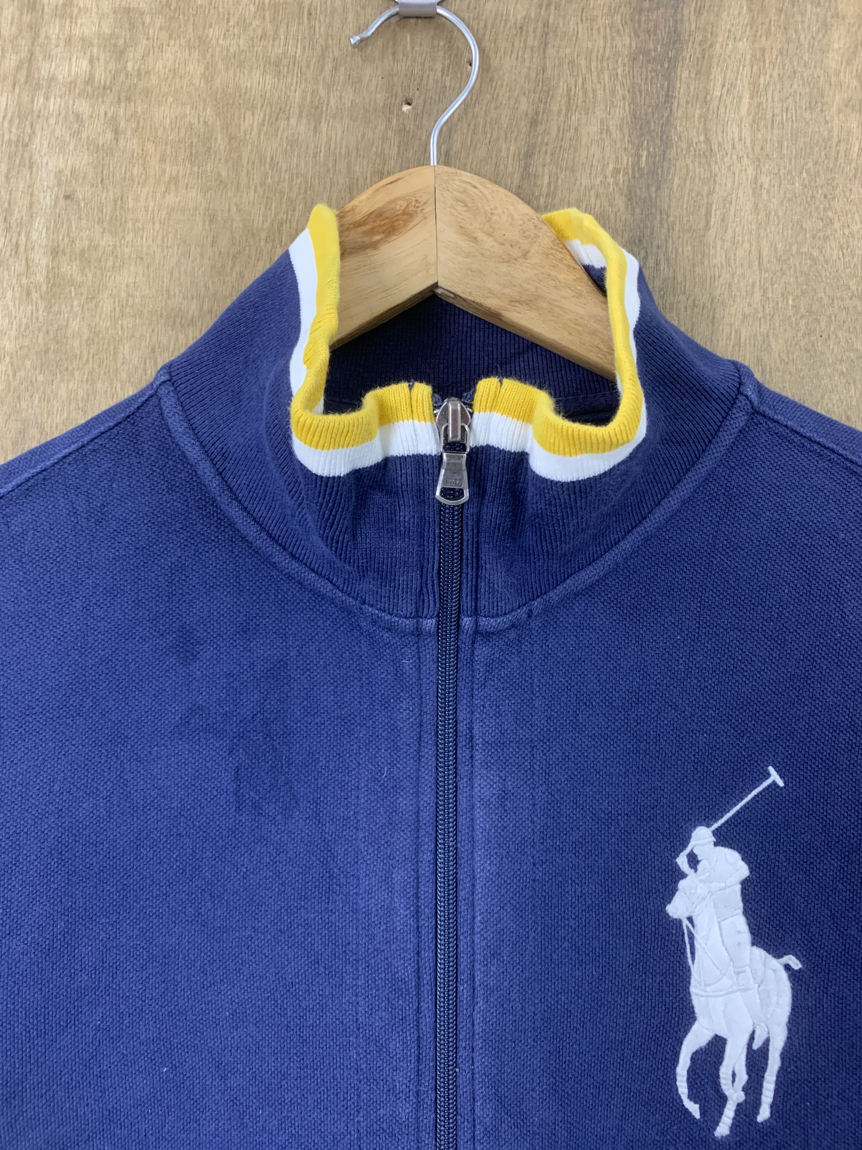 Japanese Brand Sweatshirts Polo Ralph Lauren Big Logo Embrioded Dark Blue Size US XL / EU 56 / 4 - 3 Thumbnail