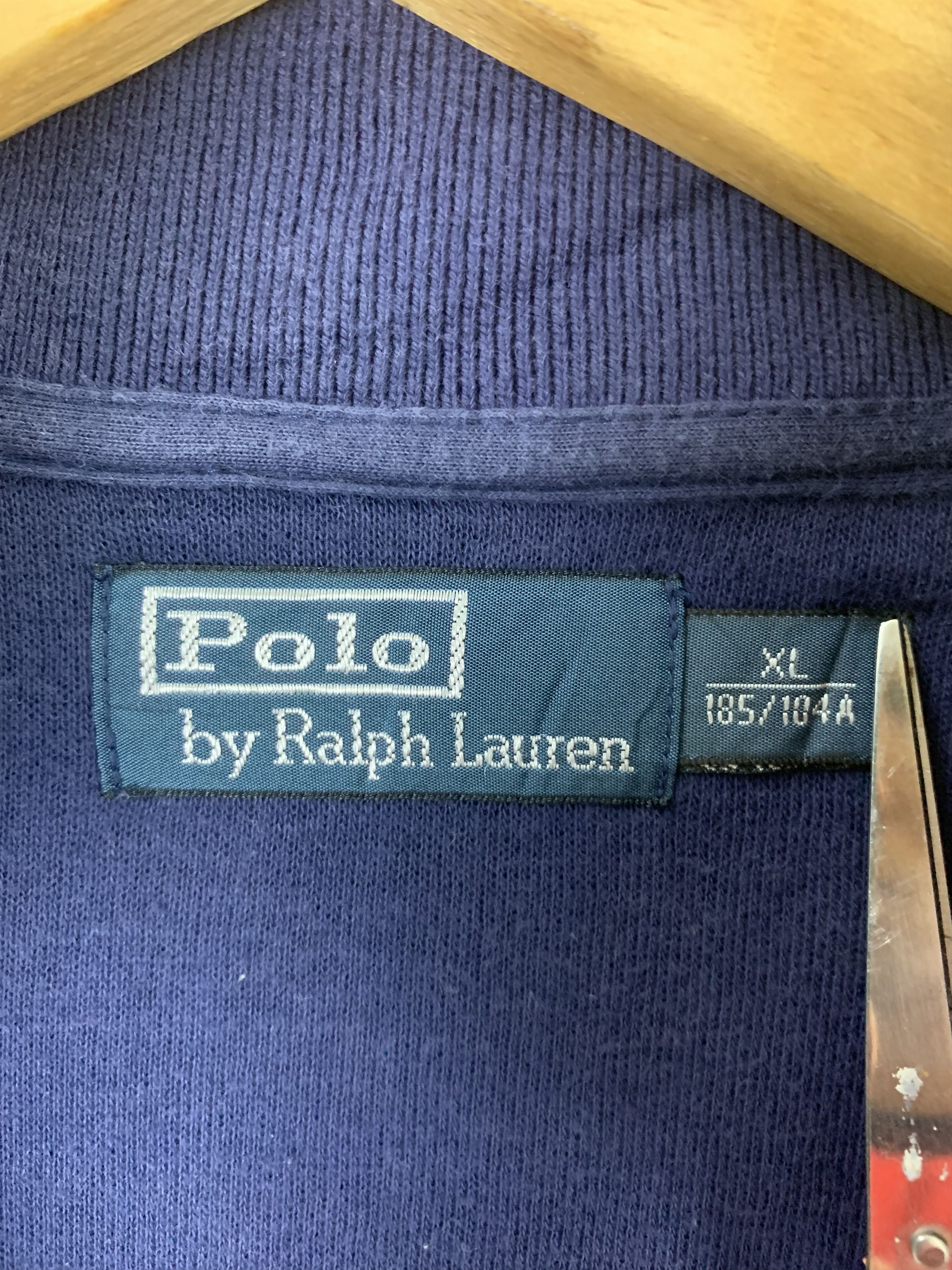 Japanese Brand Sweatshirts Polo Ralph Lauren Big Logo Embrioded Dark Blue Size US XL / EU 56 / 4 - 10 Thumbnail