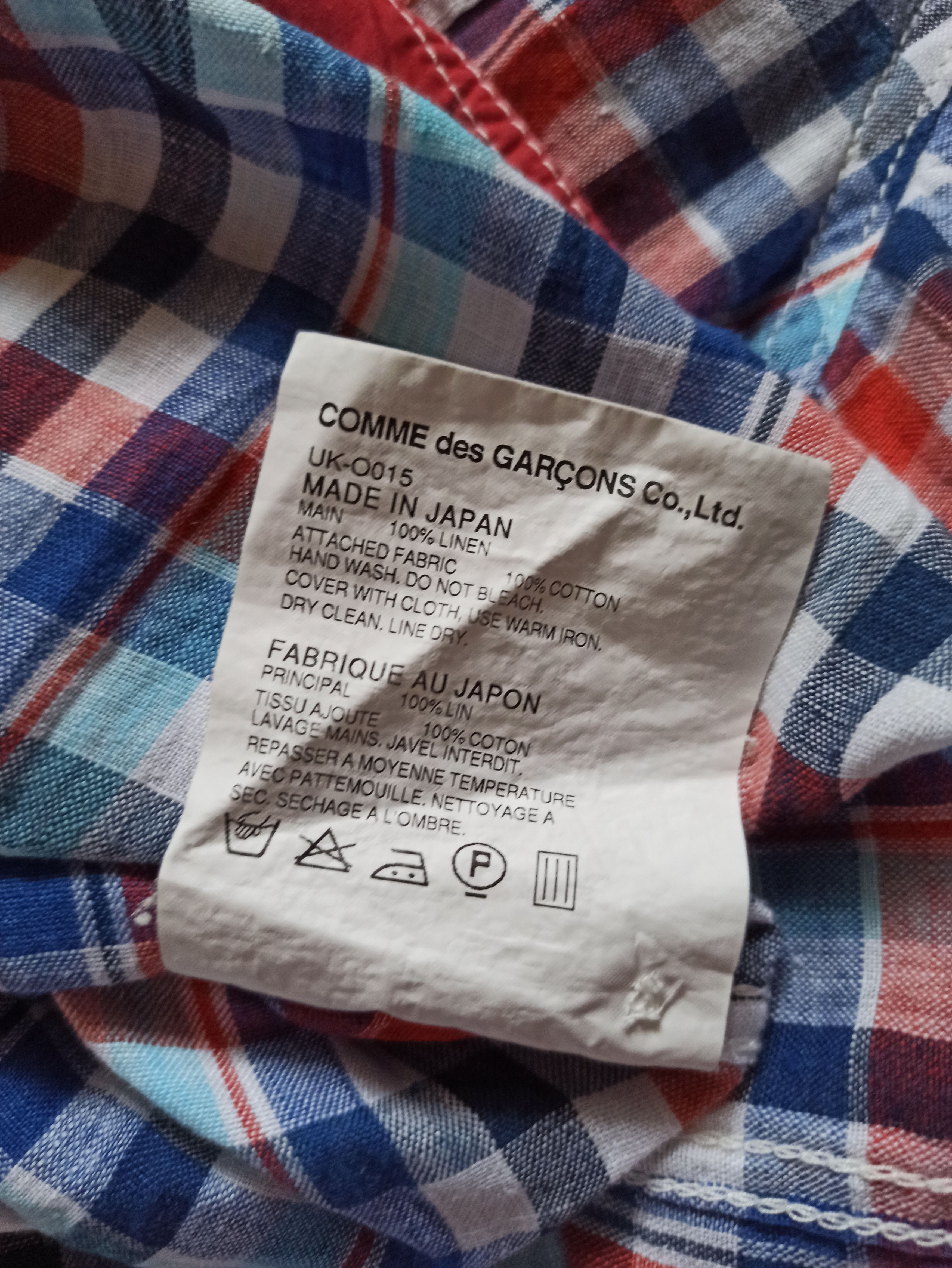 Comme des Garcons Cdg Junya Watanabe Checkered Long Polo AD2012 Size M / US 6-8 / IT 42-44 - 8 Thumbnail