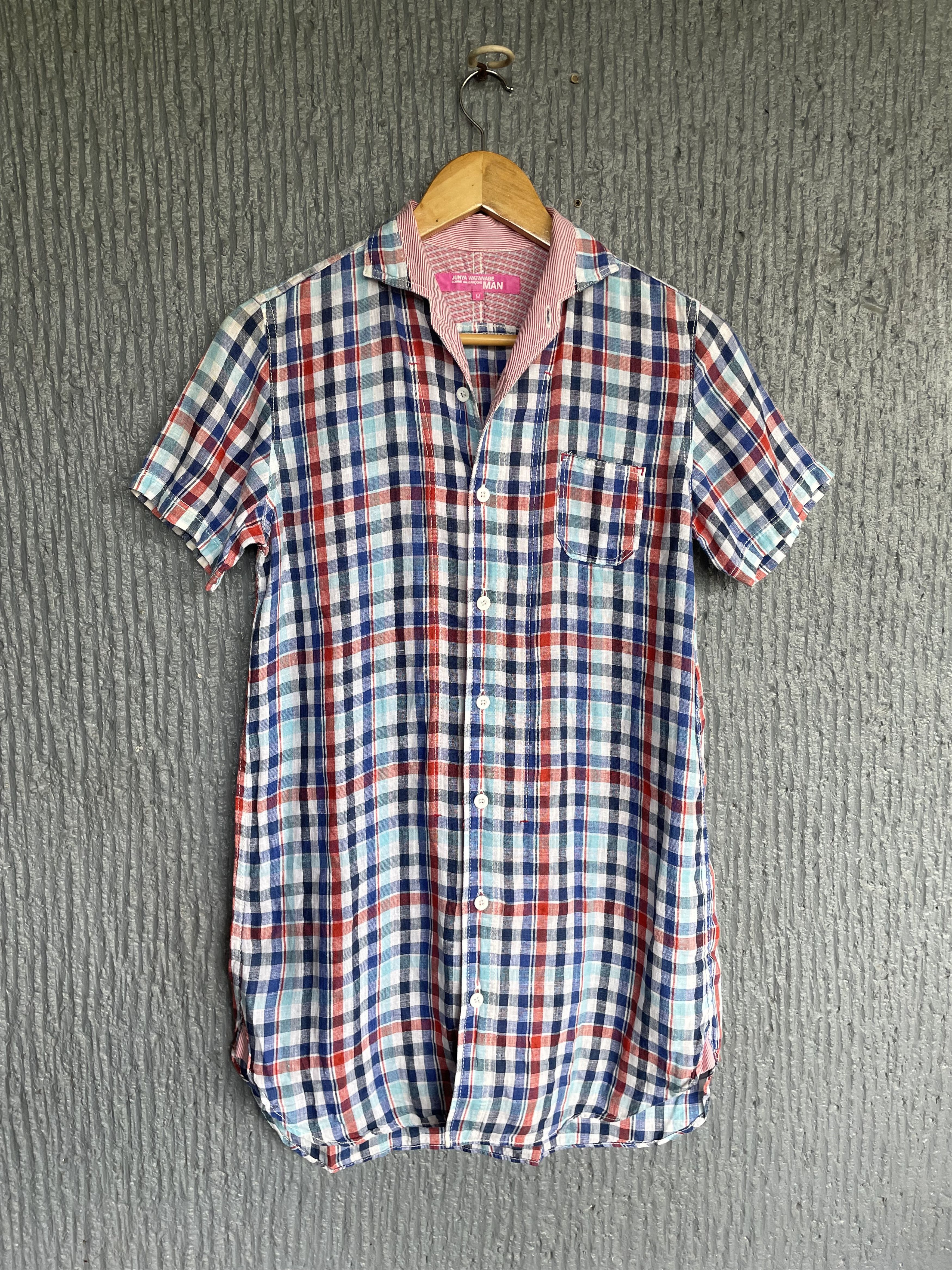 Comme des Garcons Cdg Junya Watanabe Checkered Long Polo AD2012 Size M / US 6-8 / IT 42-44 - 1 Thumbnail