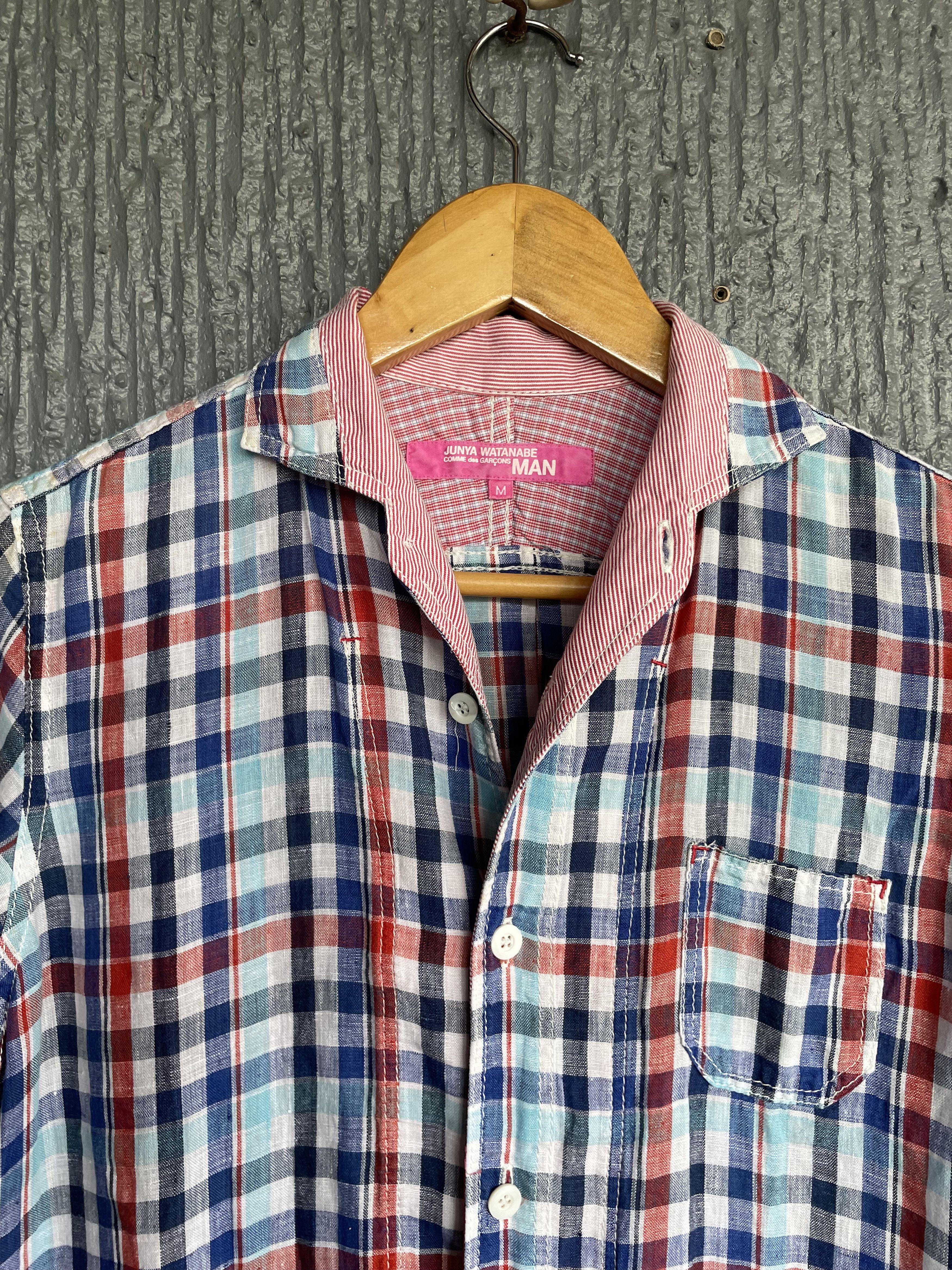 Comme des Garcons Cdg Junya Watanabe Checkered Long Polo AD2012 Size M / US 6-8 / IT 42-44 - 3 Thumbnail