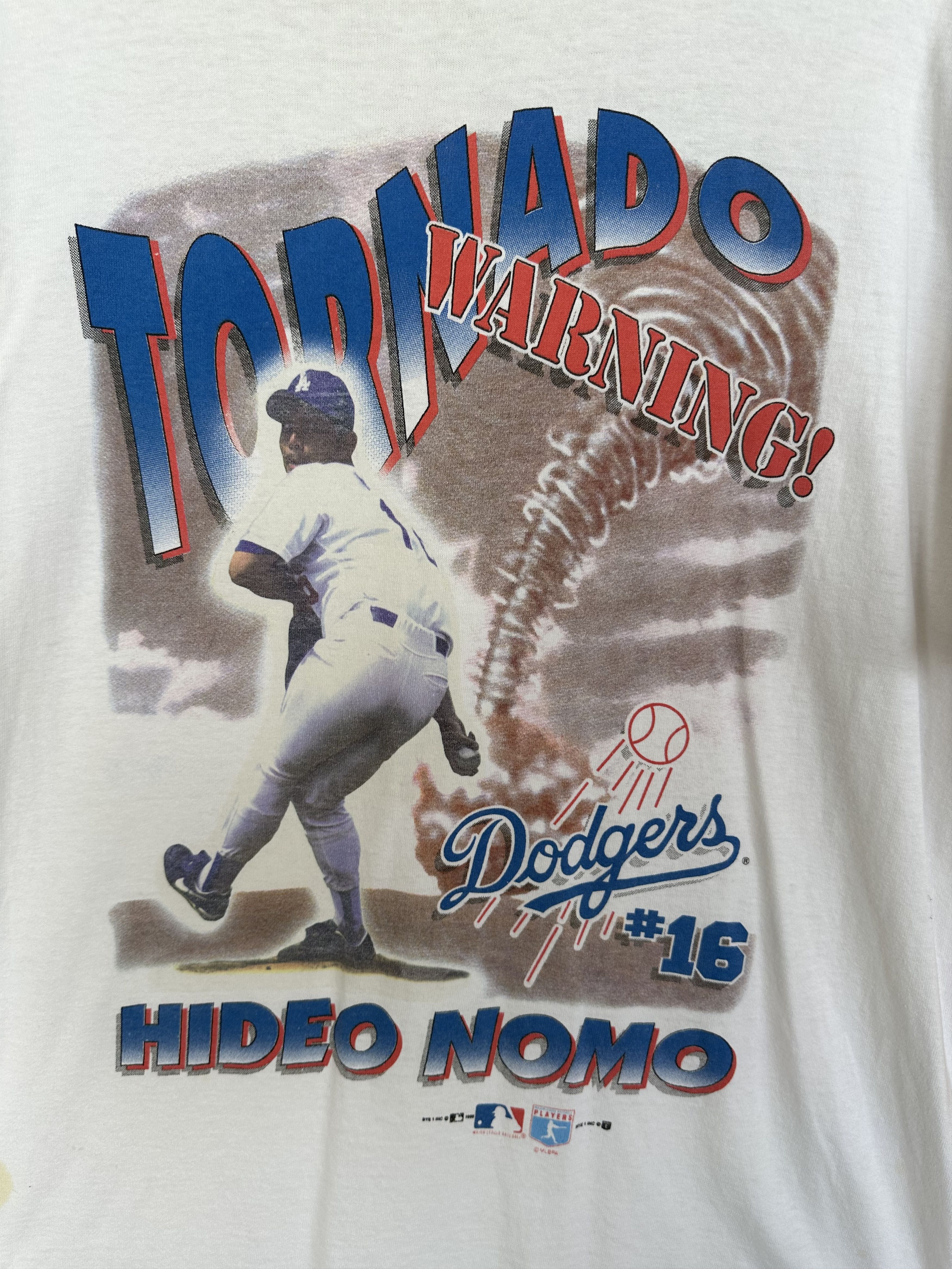 MLB Vintage 90s LA Dodgers Hideo Nomo #16 T-Shirt Size US L / EU 52-54 / 3 - 3 Thumbnail