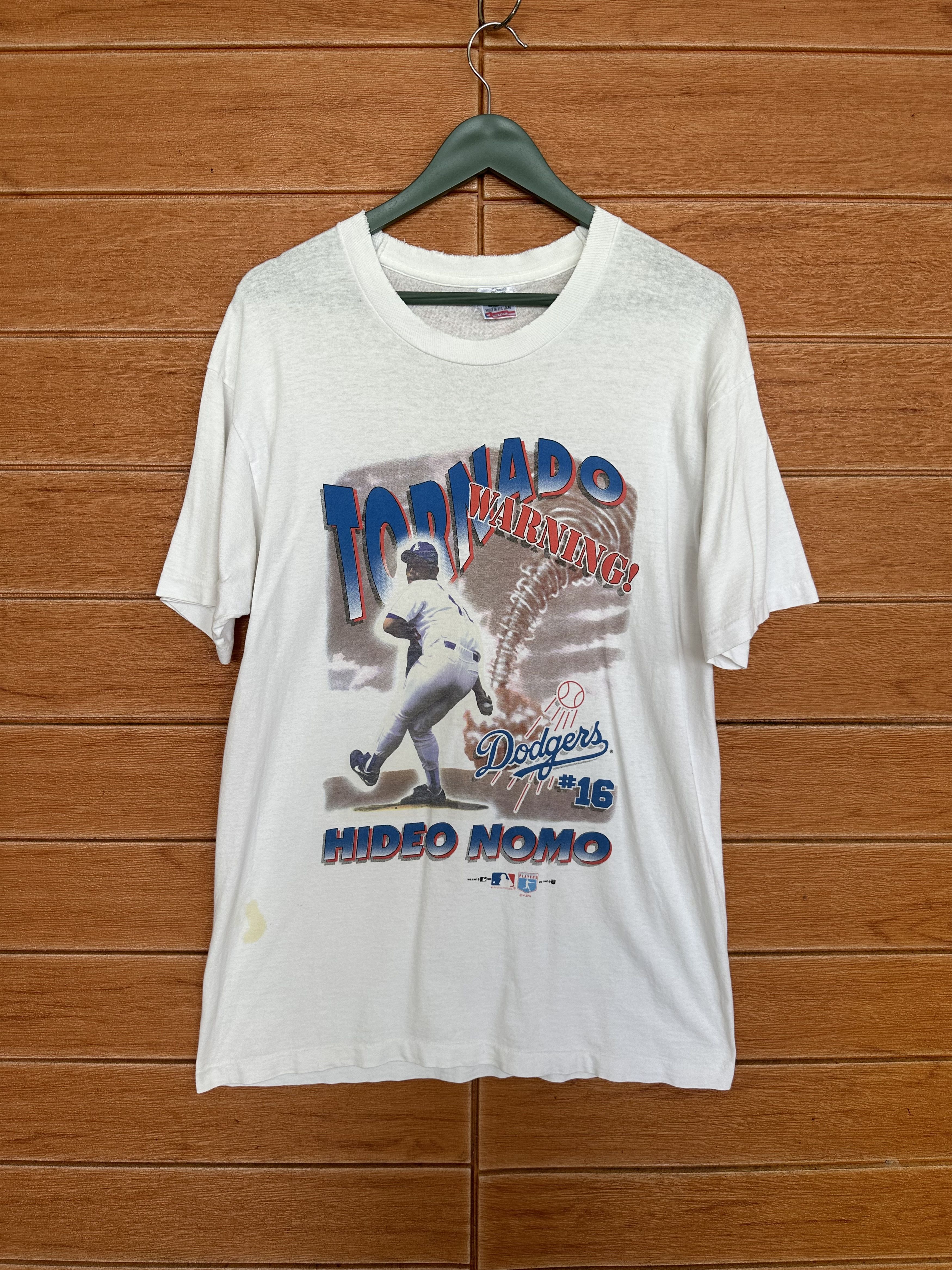 MLB Vintage 90s LA Dodgers Hideo Nomo #16 T-Shirt Size US L / EU 52-54 / 3 - 2 Thumbnail